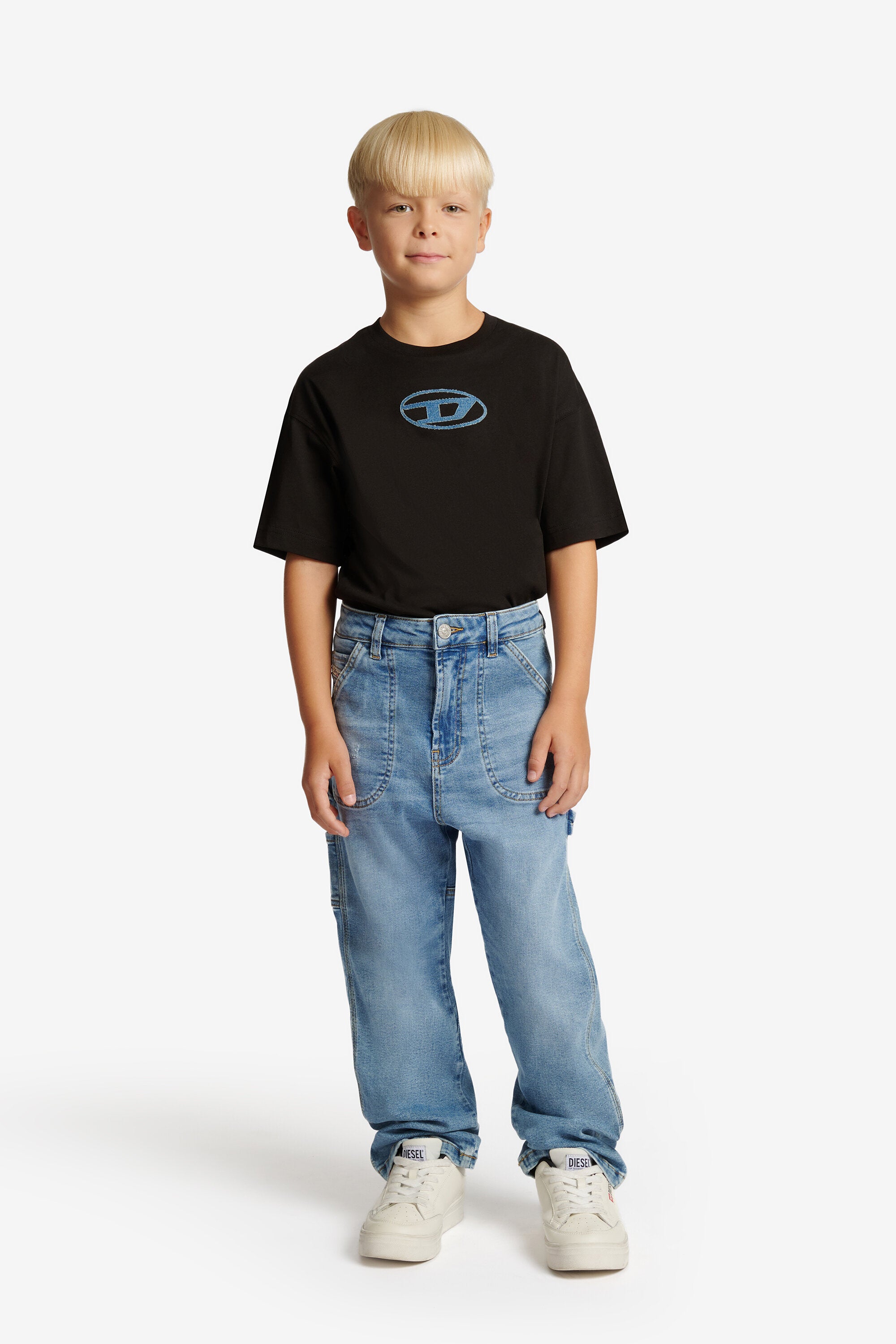 Relaxed fit jeans in light blue wash - D-Bart