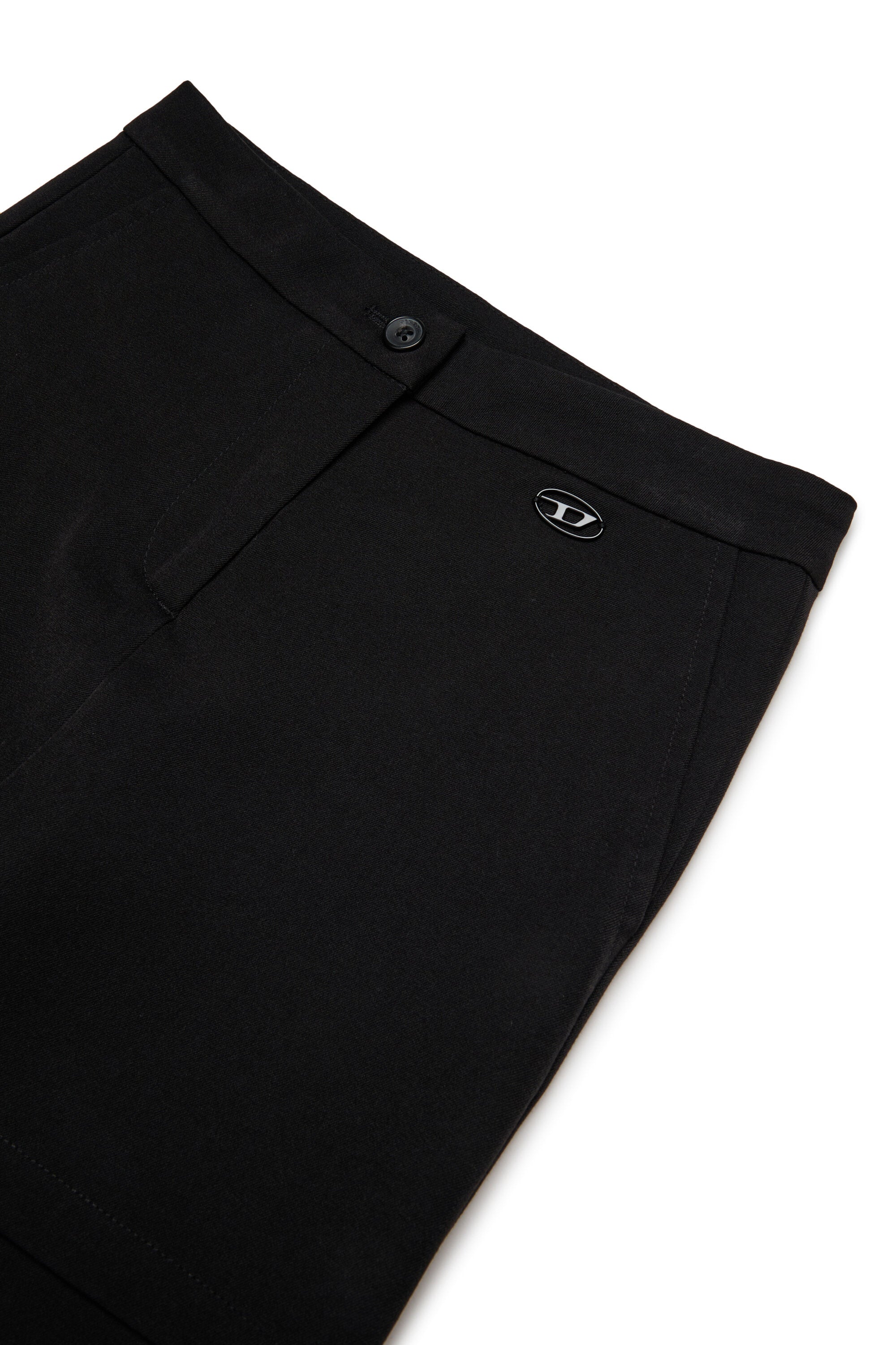 Formal pants with front panel