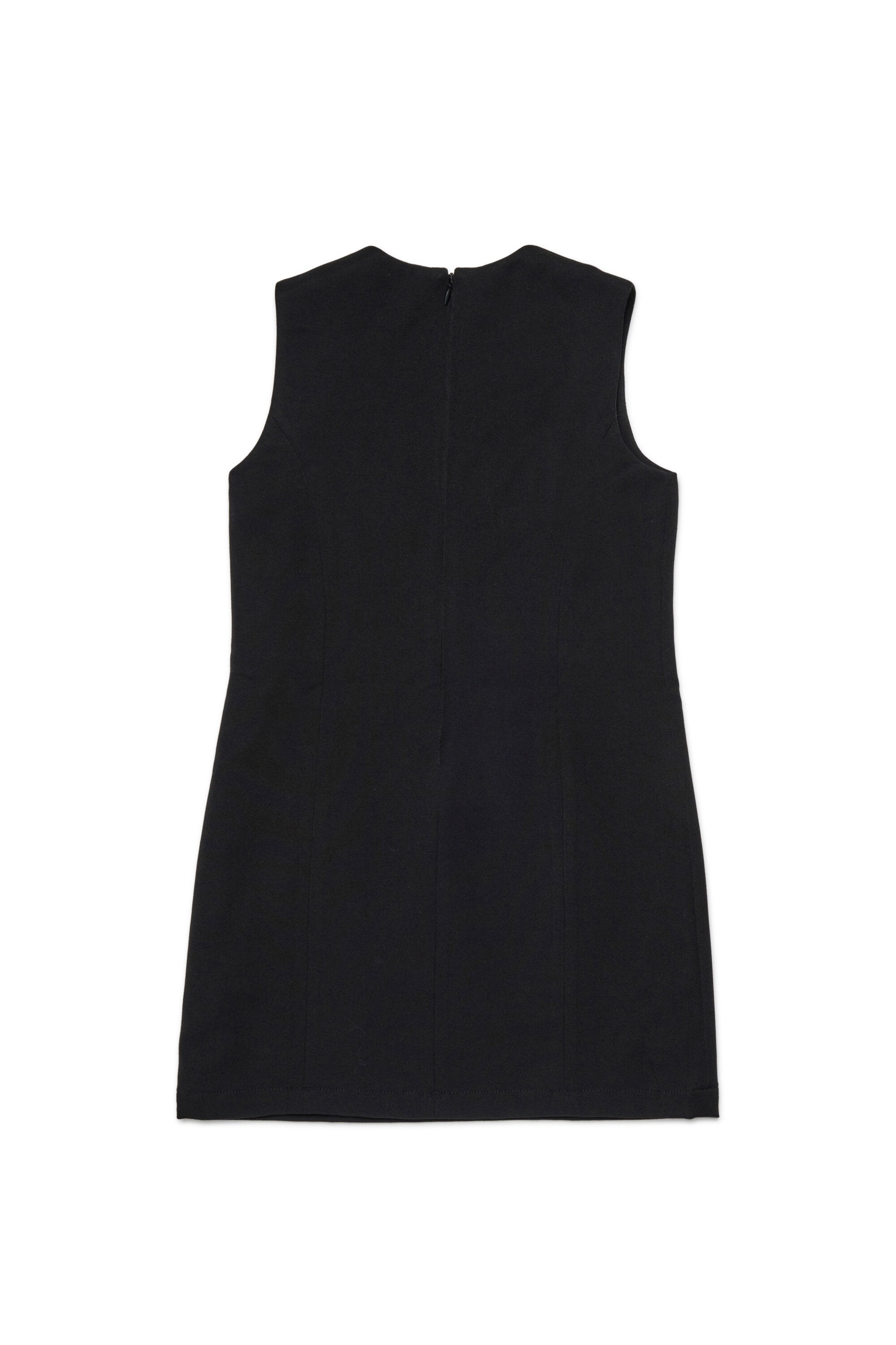 Sleeveless dress in cool wool