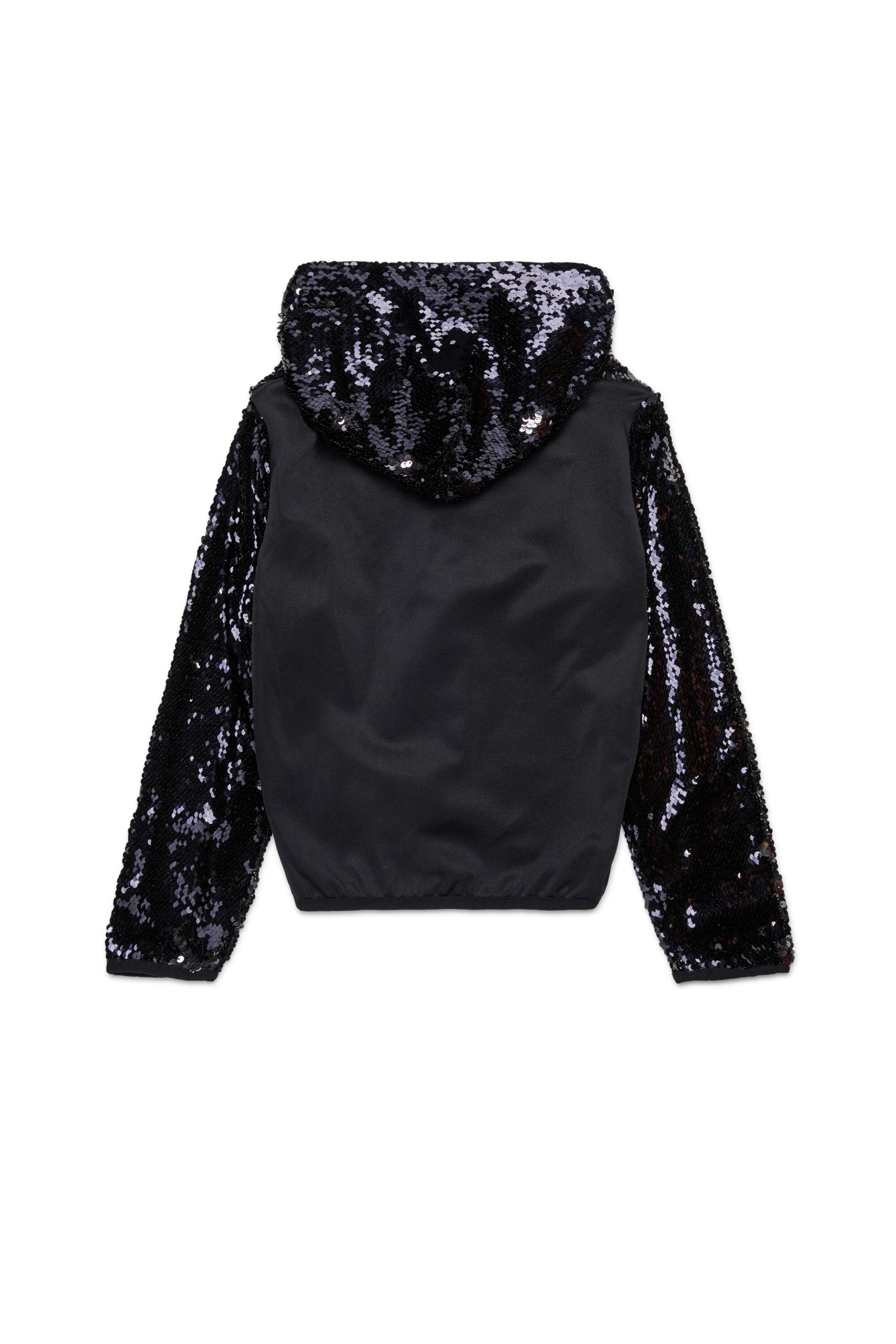 Hooded sweatshirt with sequins
