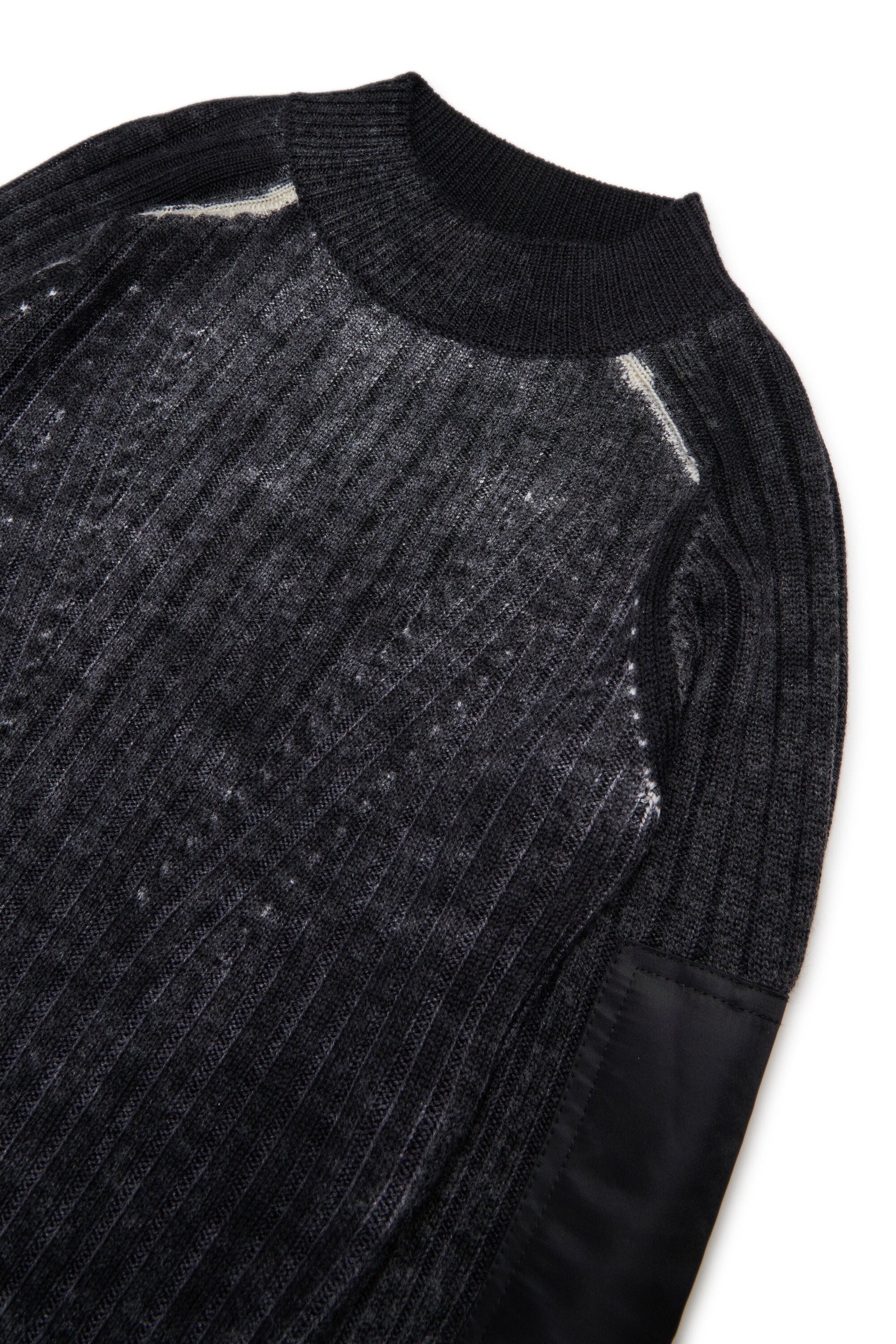 メリノウールリブシースドレス