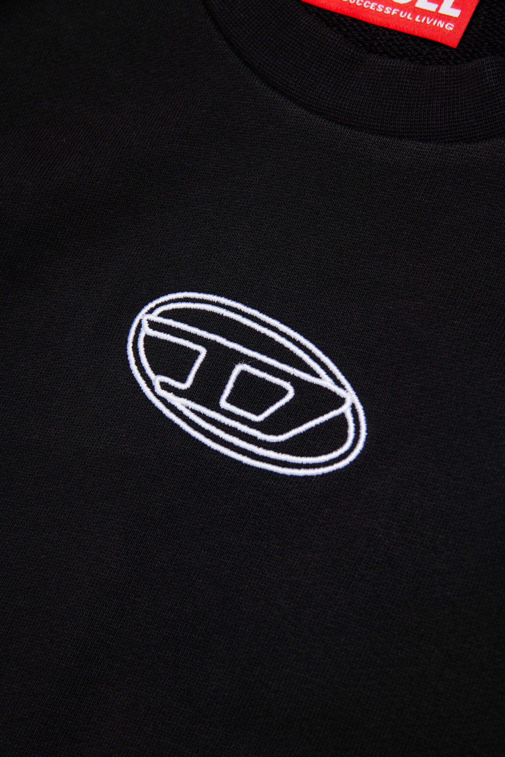 Crew-neck sweatshirt with embroidery Oval D
