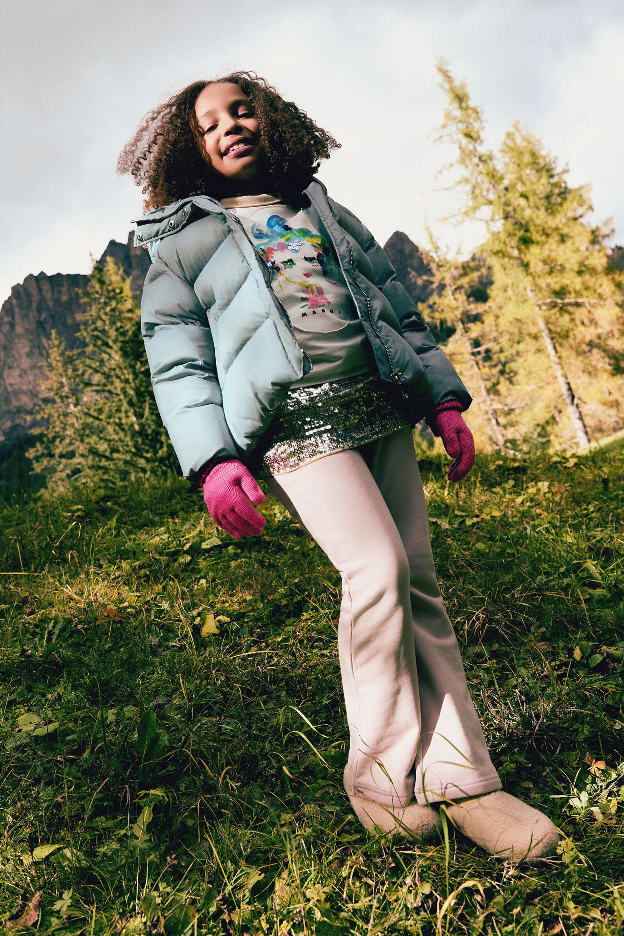 オーバルDブランドのブーツカットパンツ