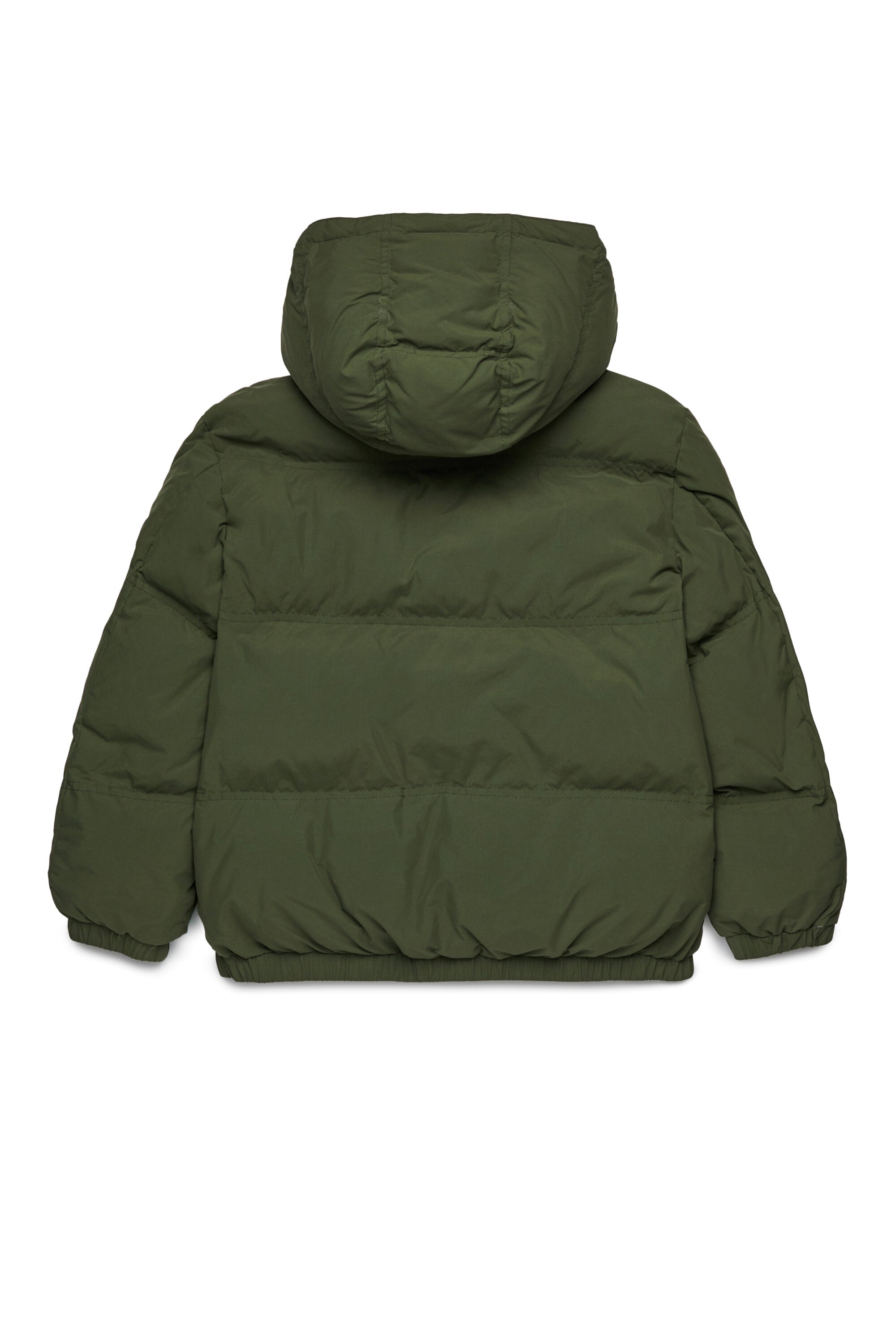 Short hooded padded jacket