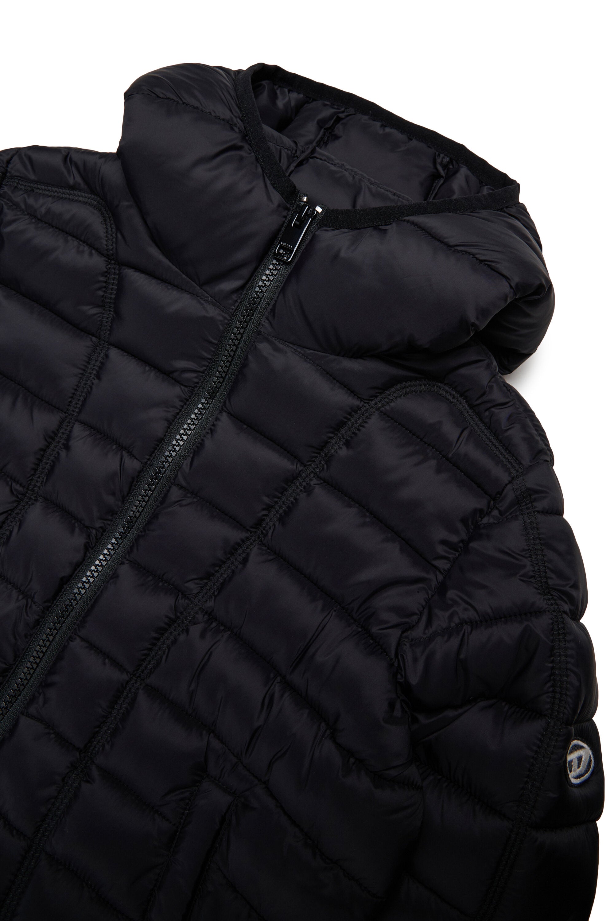 Lightweight hooded padded jacket