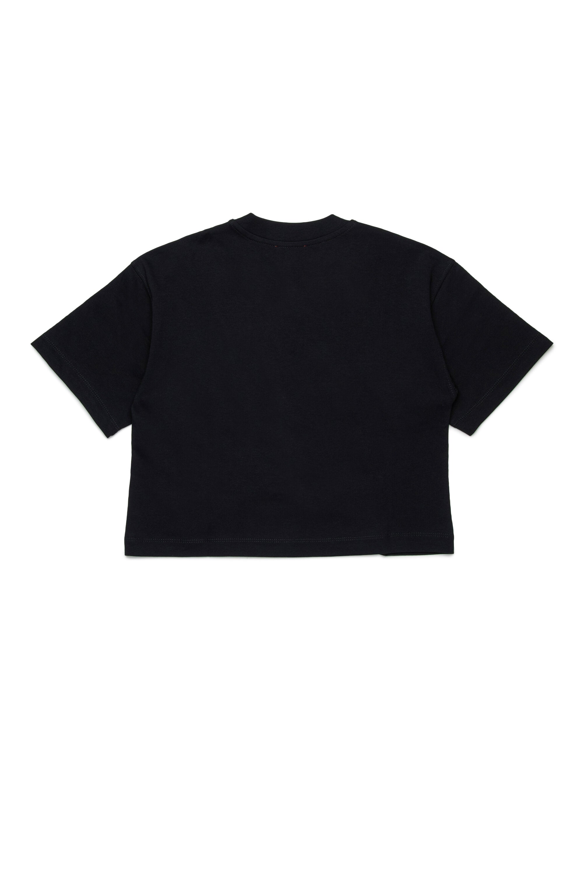 オーバルDのロゴが入ったボクシーなジャージー素材Tシャツ