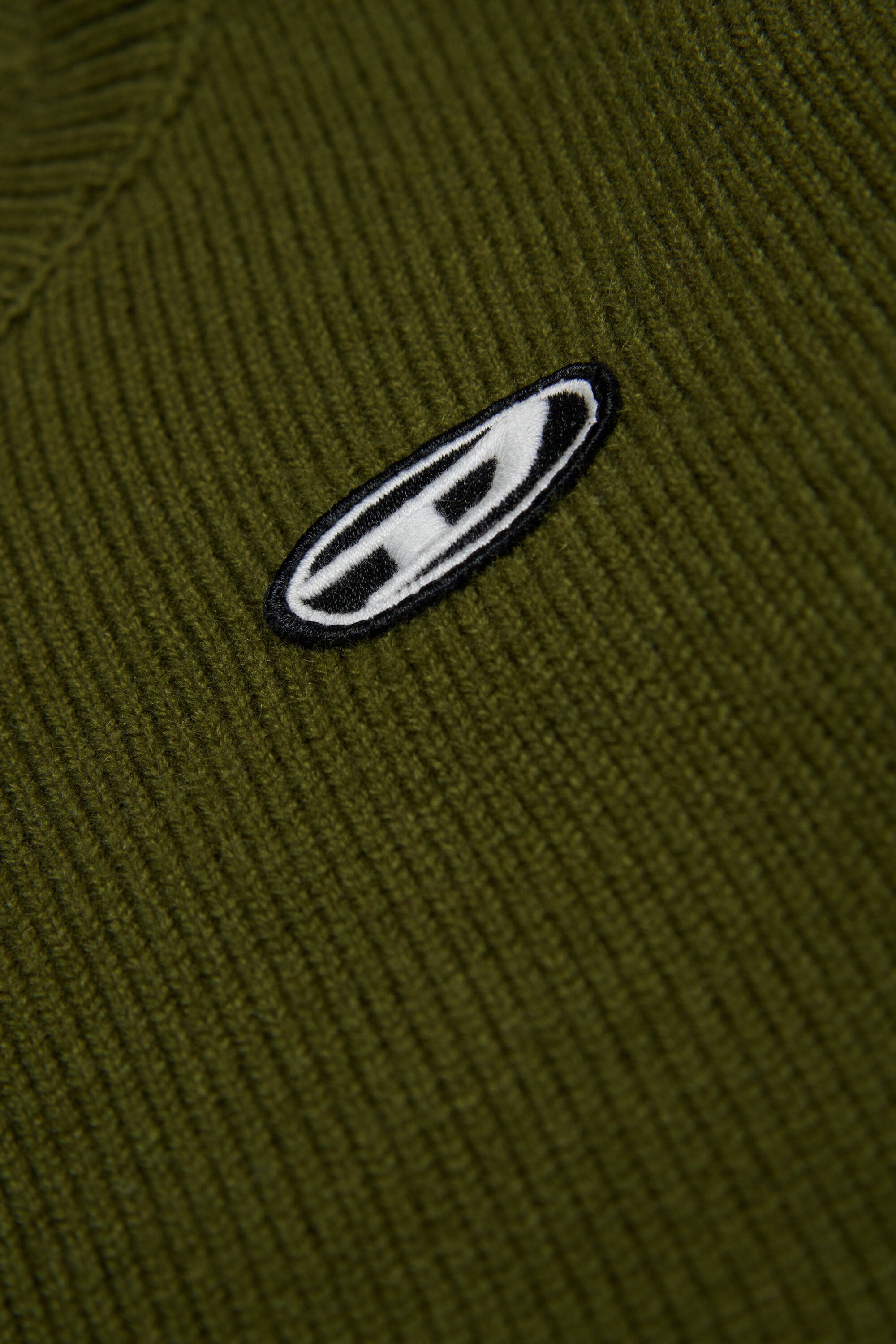 ウール＆カシミア混紡パッチ付きセーター