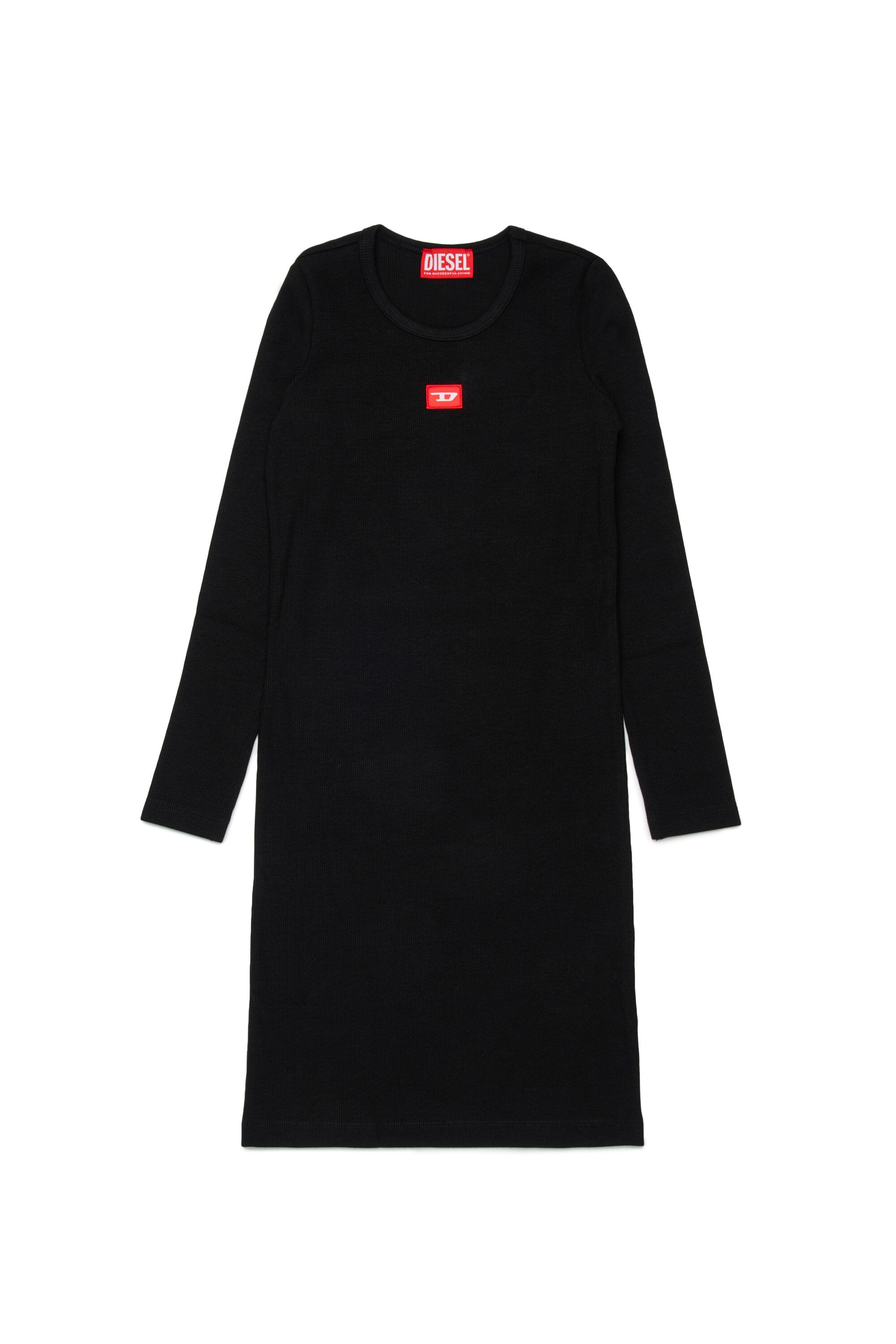 ストレッチコットンリブ編みシースドレス