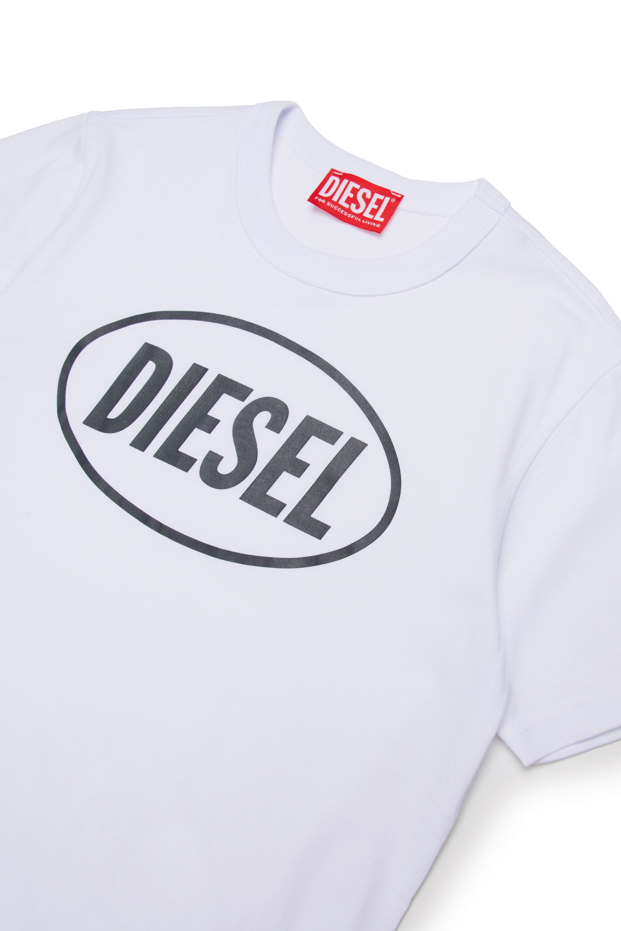 コットンジャージー素材、Oval Dieselロゴ入りTシャツ