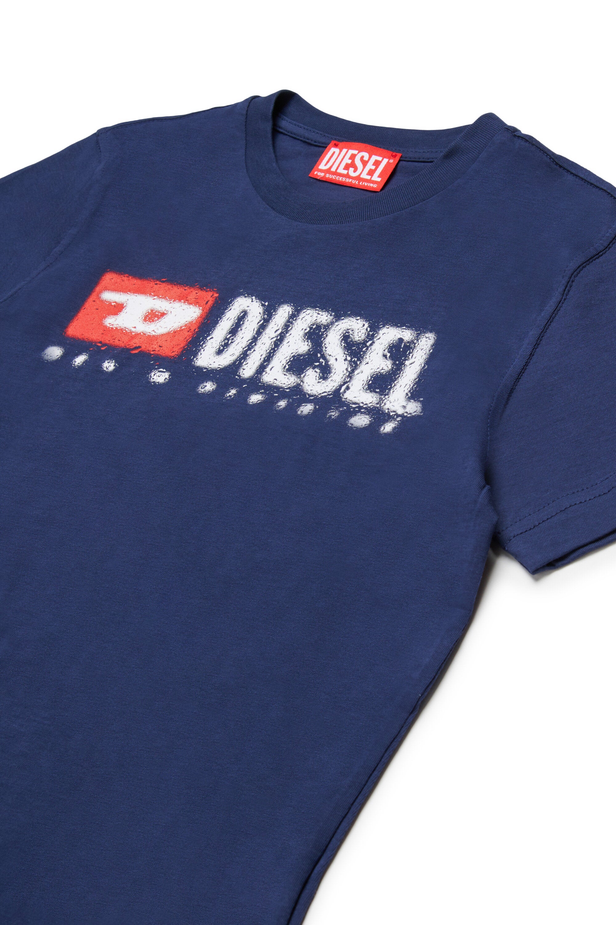 Diesel デニムロゴ ジャージー素材 Tシャツ