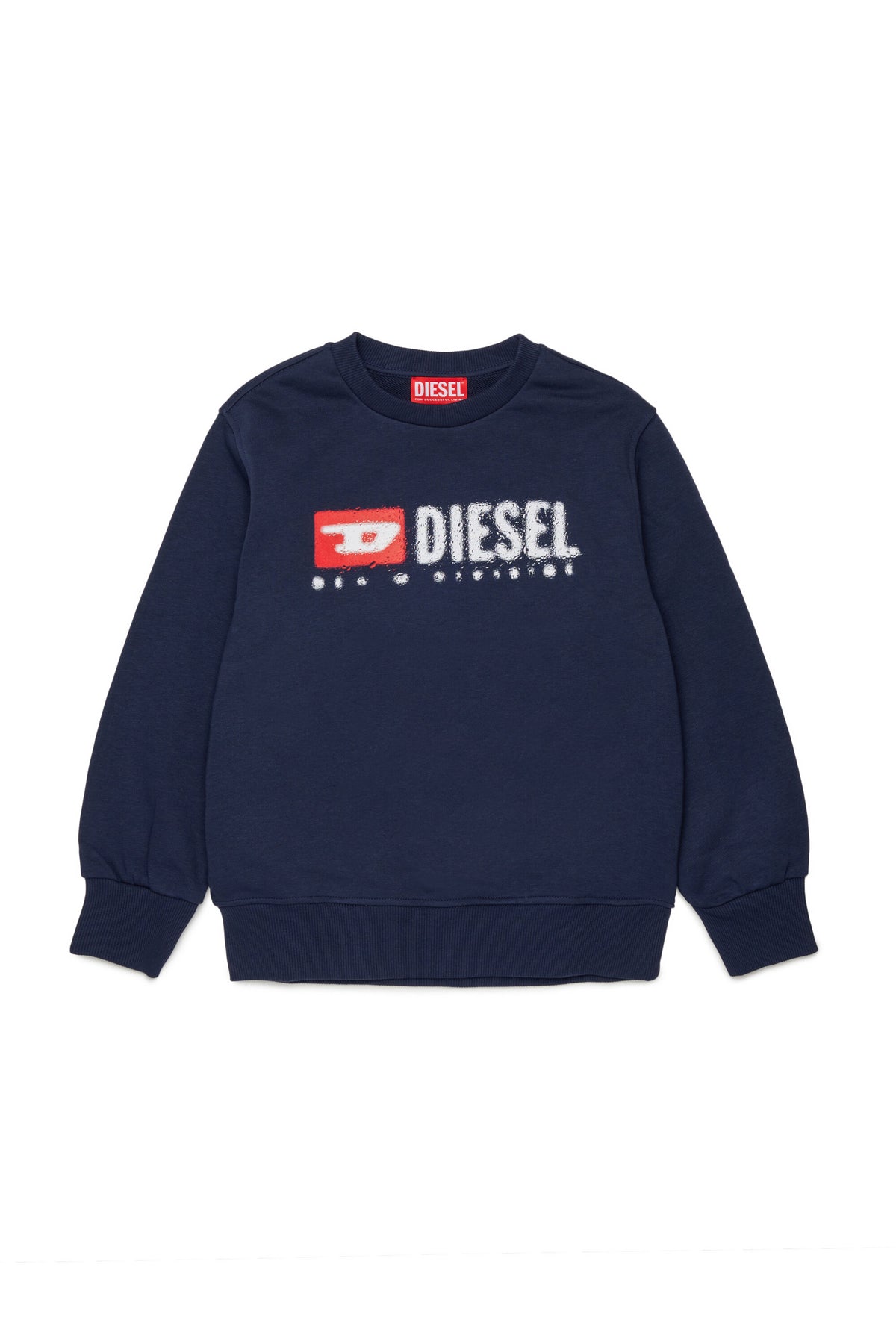 Diesel デニム ロゴ クルーネック スウェットシャツ
