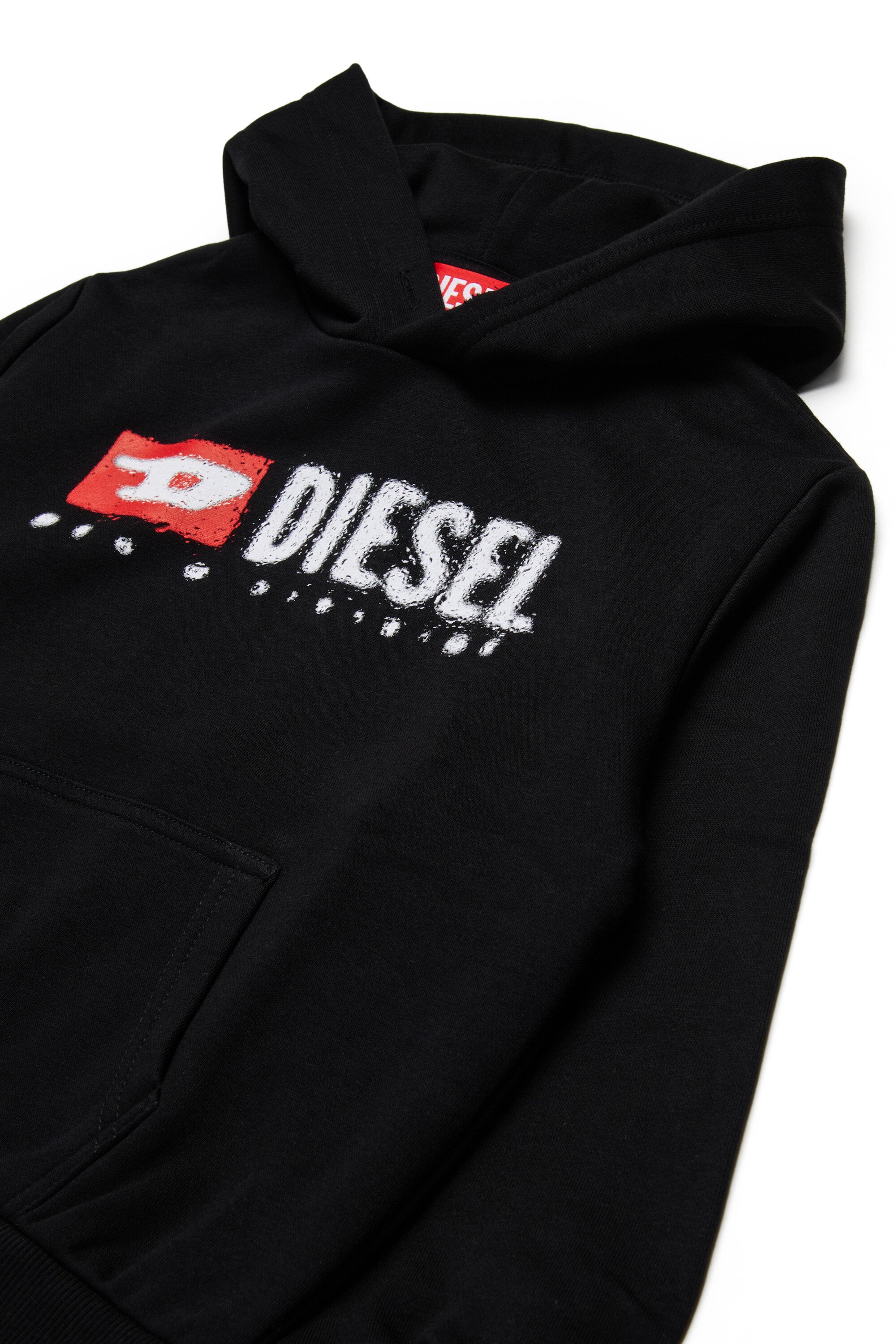 Diesel Denimロゴ入りフード付きスウェットシャツ
