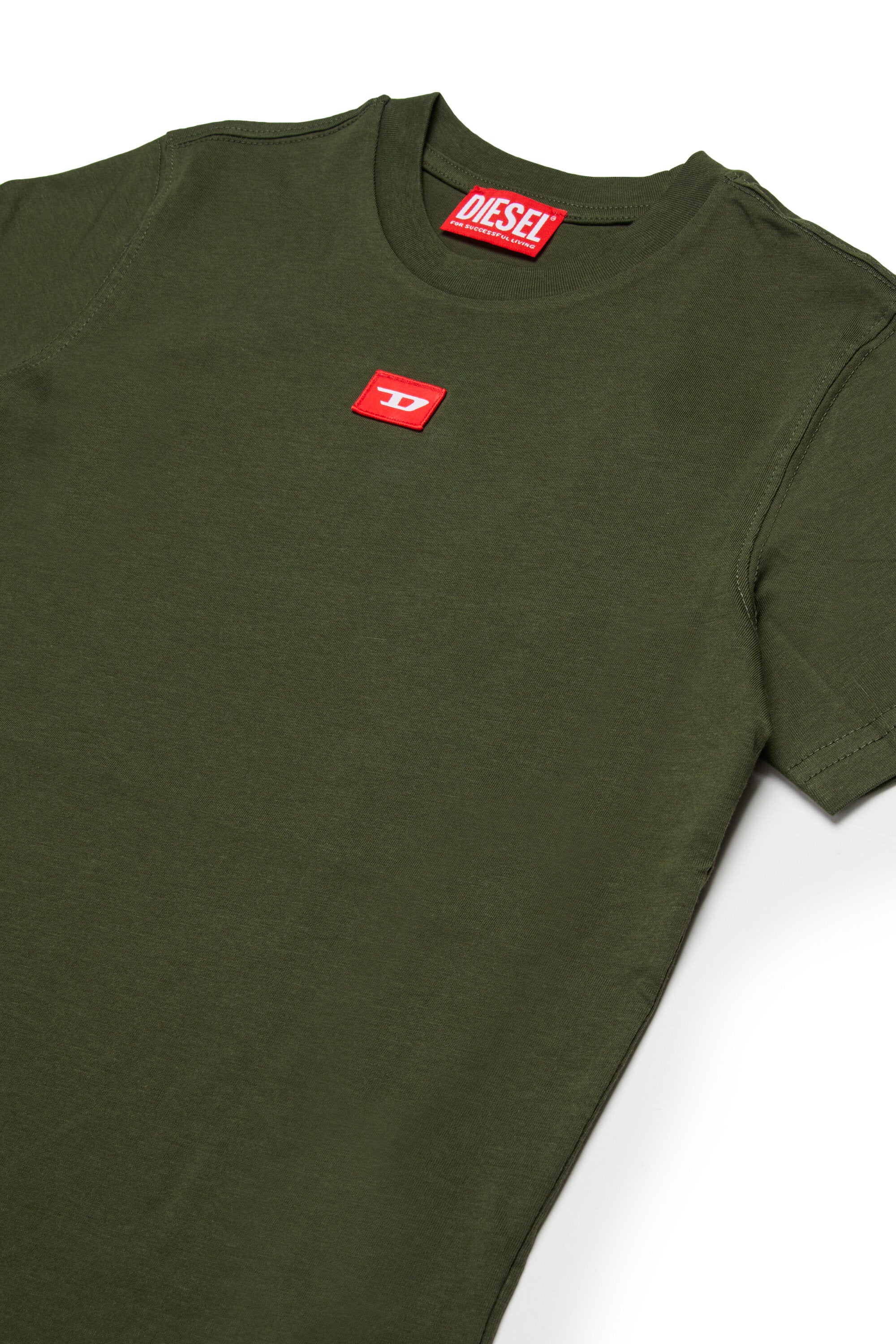 ジャージー素材Tシャツ（赤Dパッチ付き