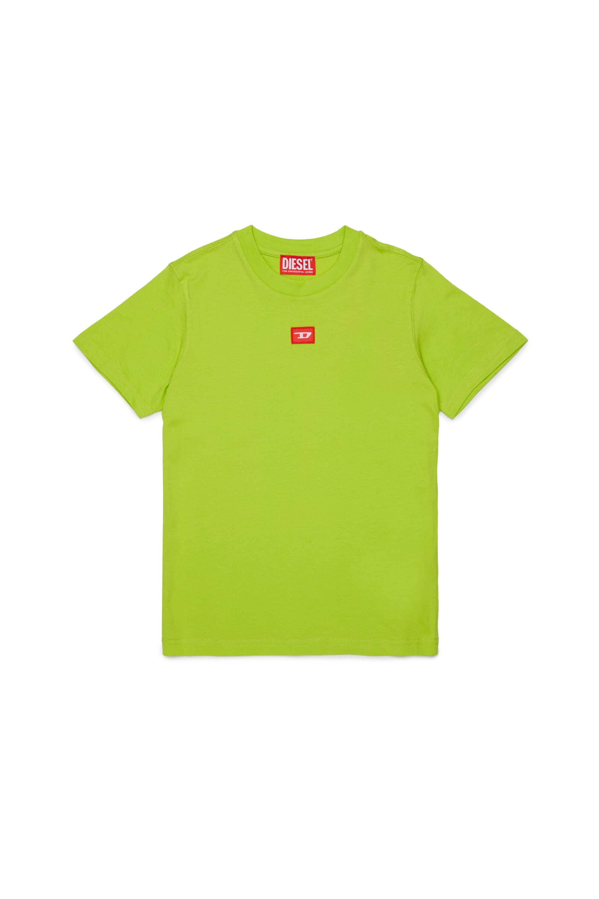 ジャージー素材Tシャツ（赤Dパッチ付き