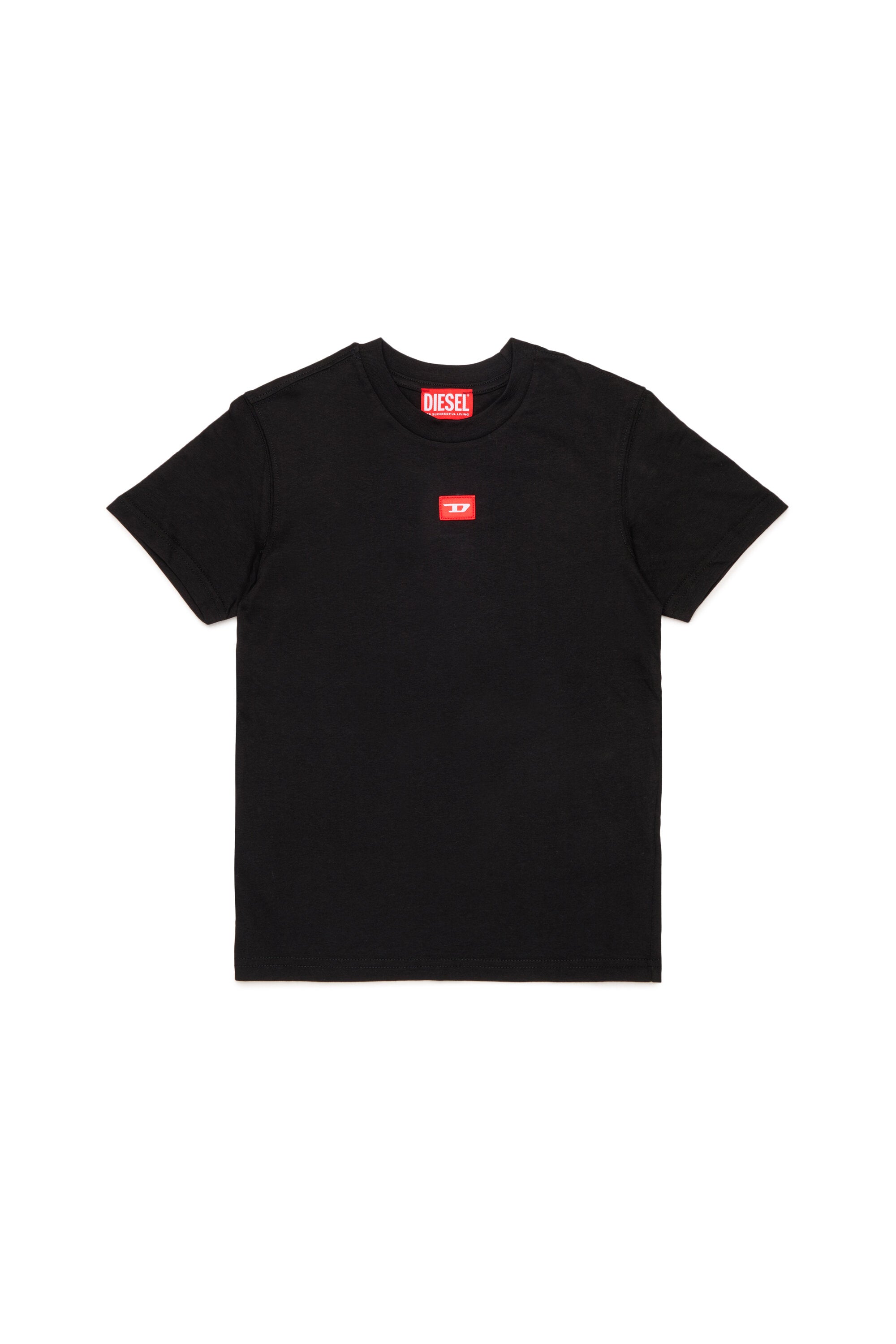 ジャージー素材Tシャツ（赤Dパッチ付き