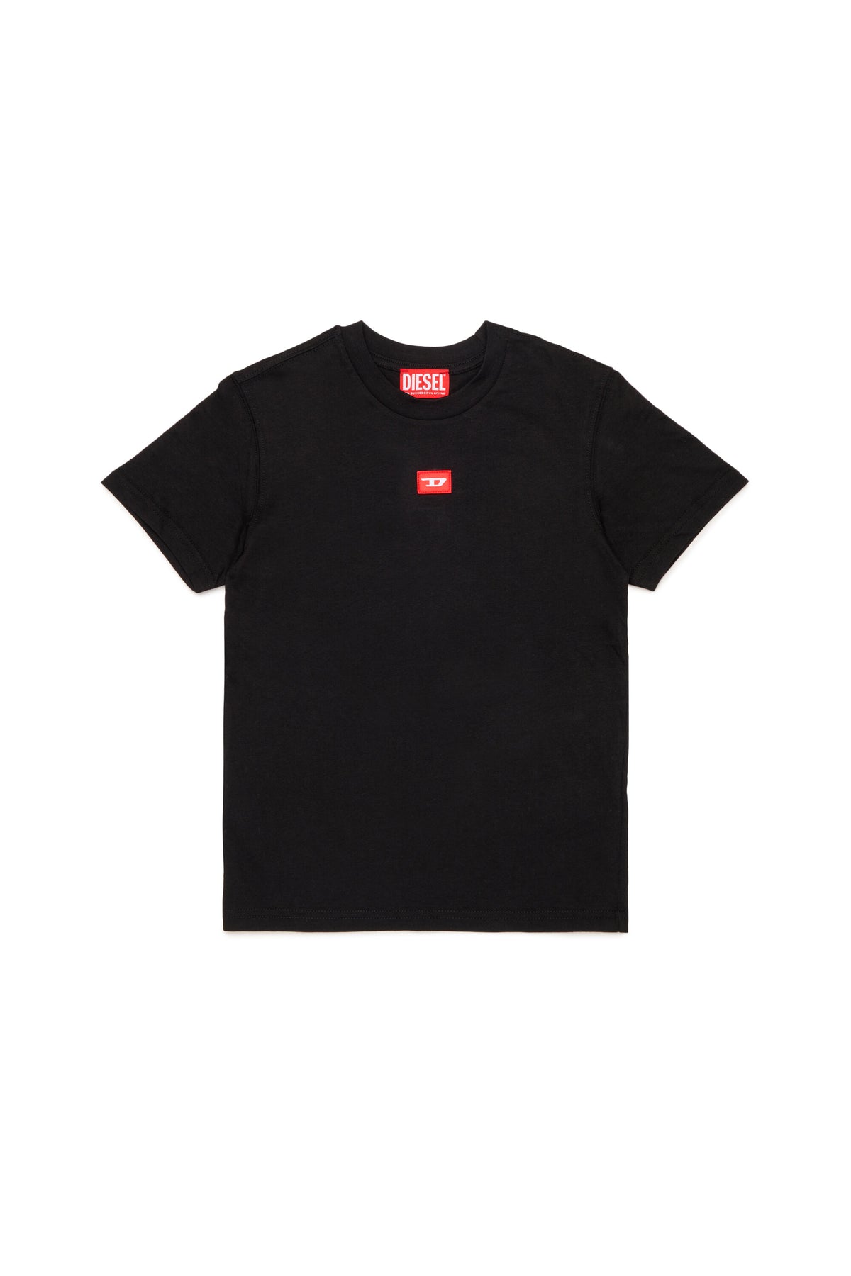 ジャージー素材Tシャツ（赤Dパッチ付き