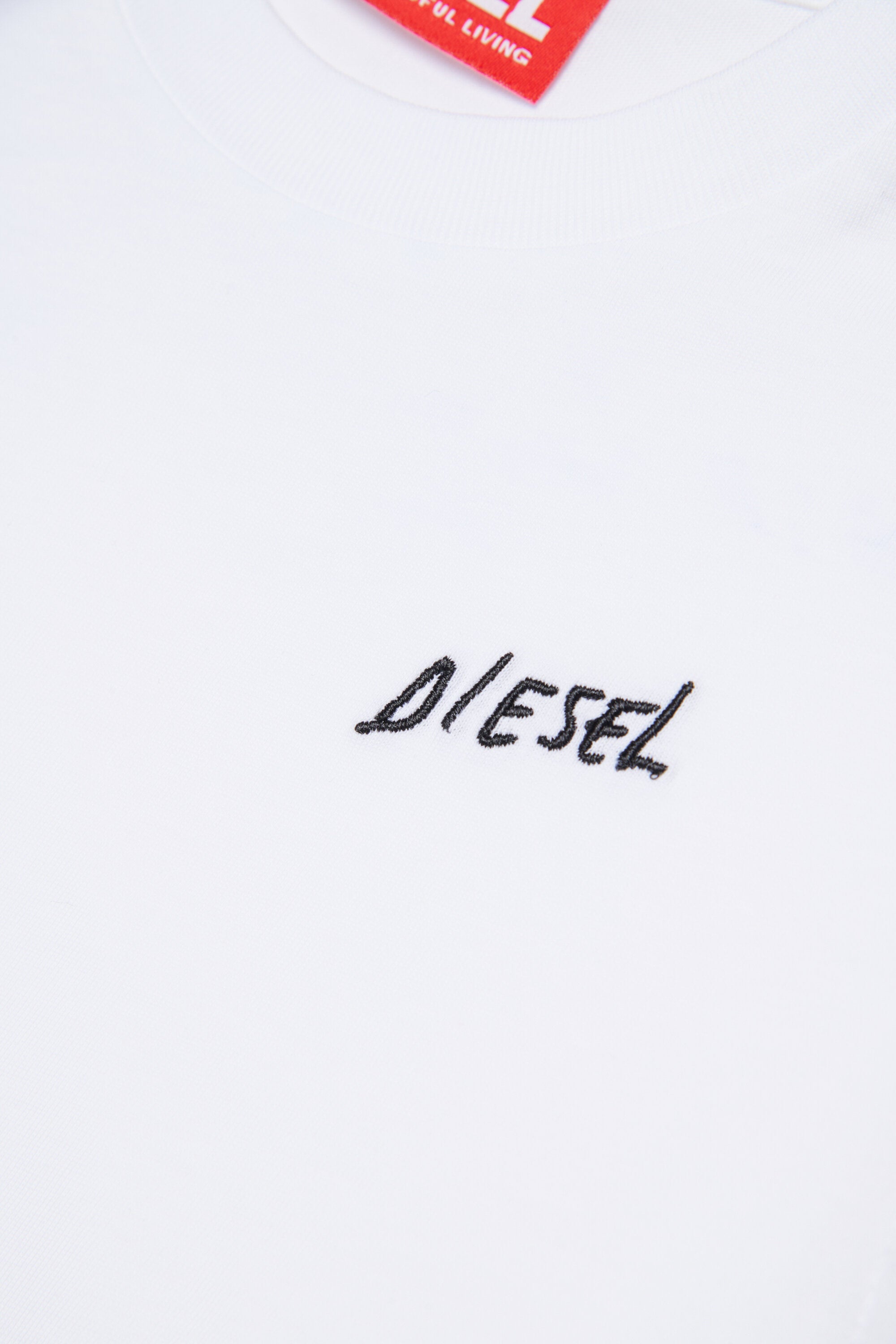 Dieselロゴ入り長袖ジャージー素材Tシャツ