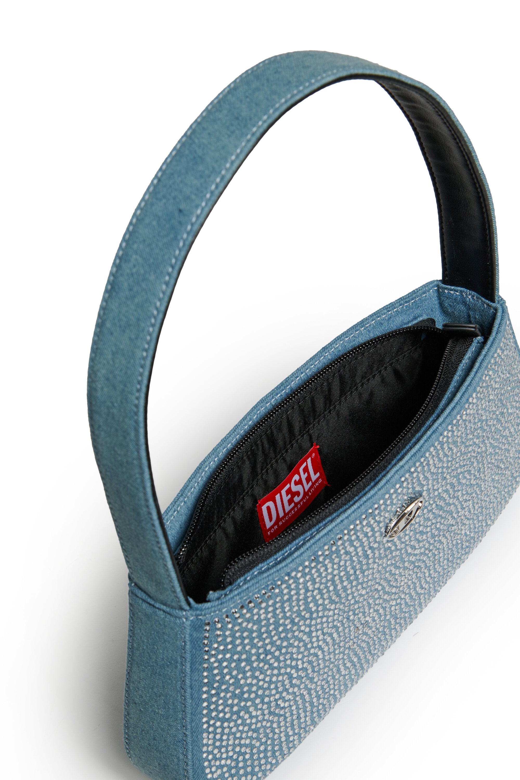 WJULIE bag in denim with rhinestones