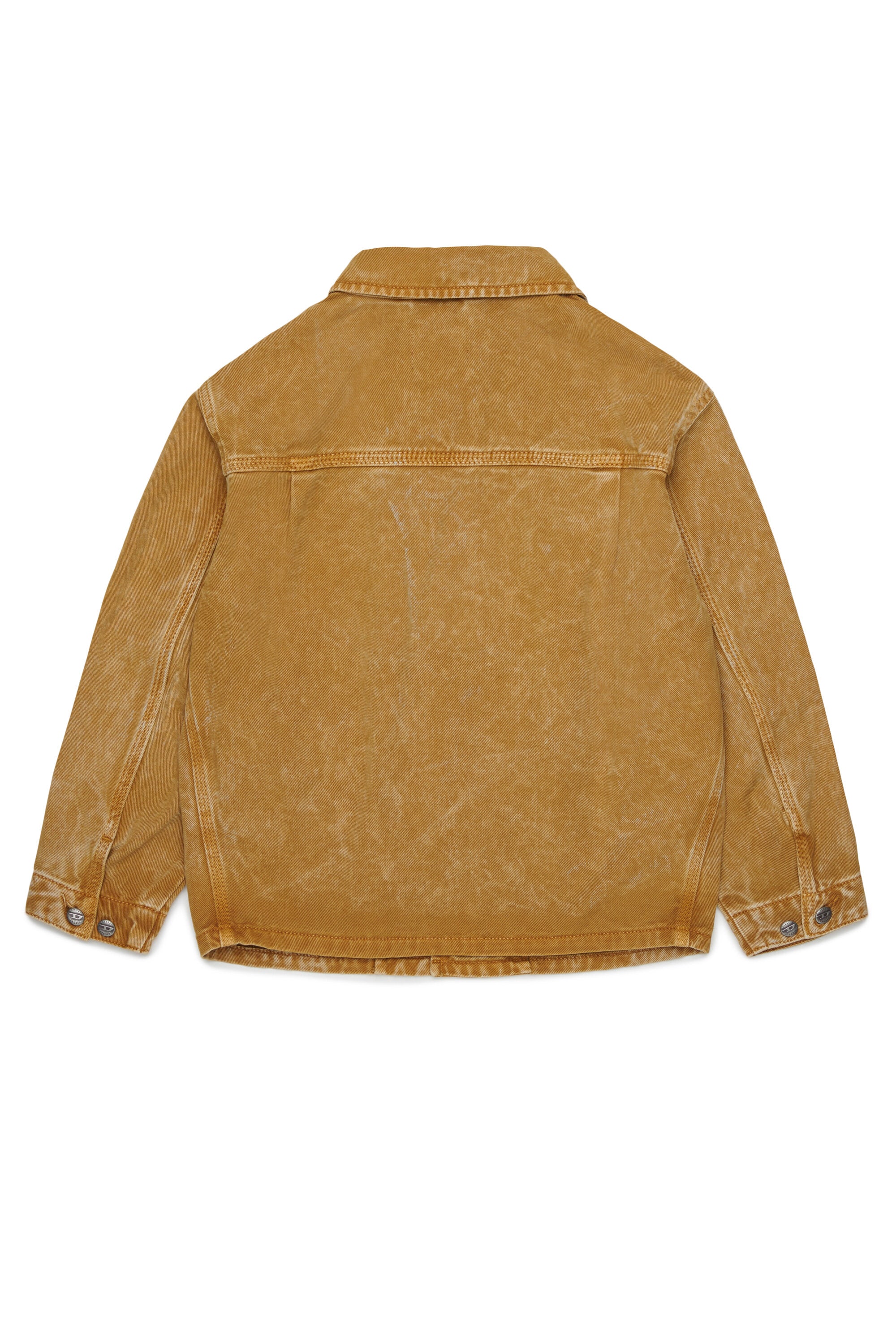 Denim jacket with printed logo