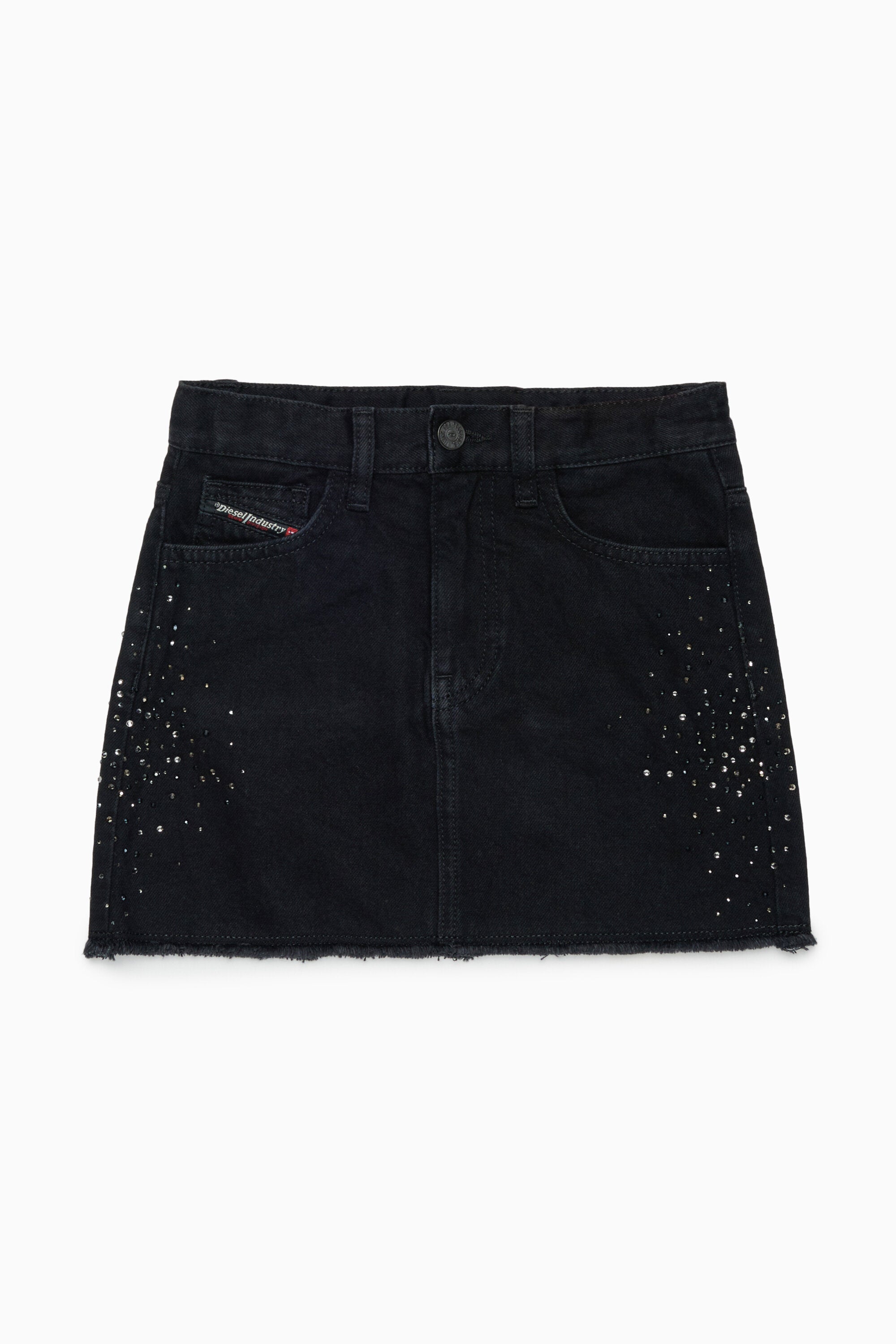 Mini skirt with decorative appliqués