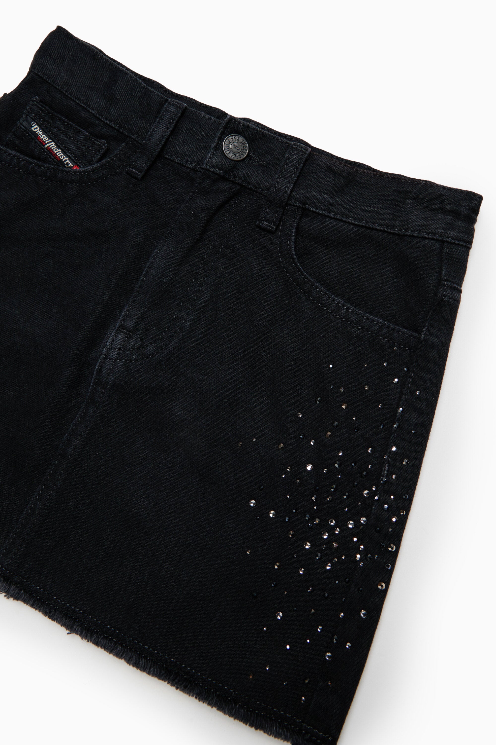 Mini skirt with decorative appliqués