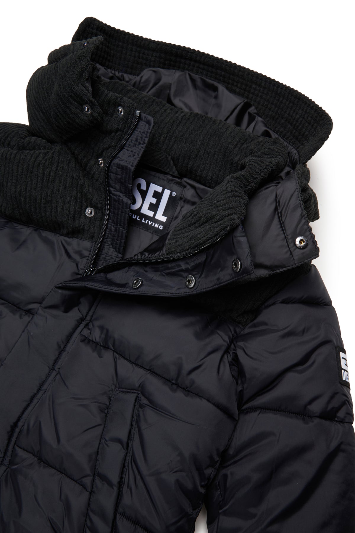 Padded jacket with logo