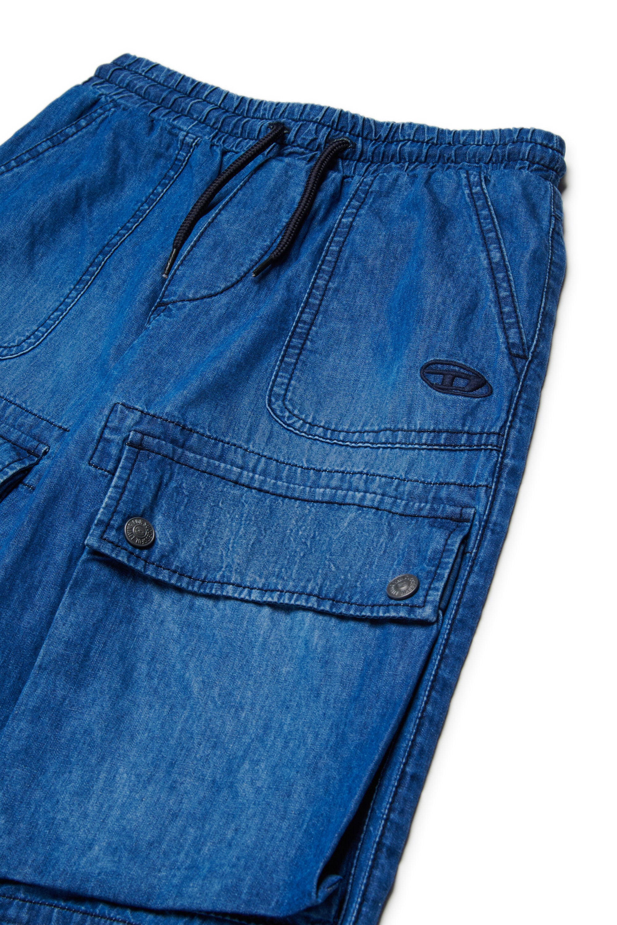 ミディアムブルーウォッシュ リラックスフィット ジーンズ - D-Kaith