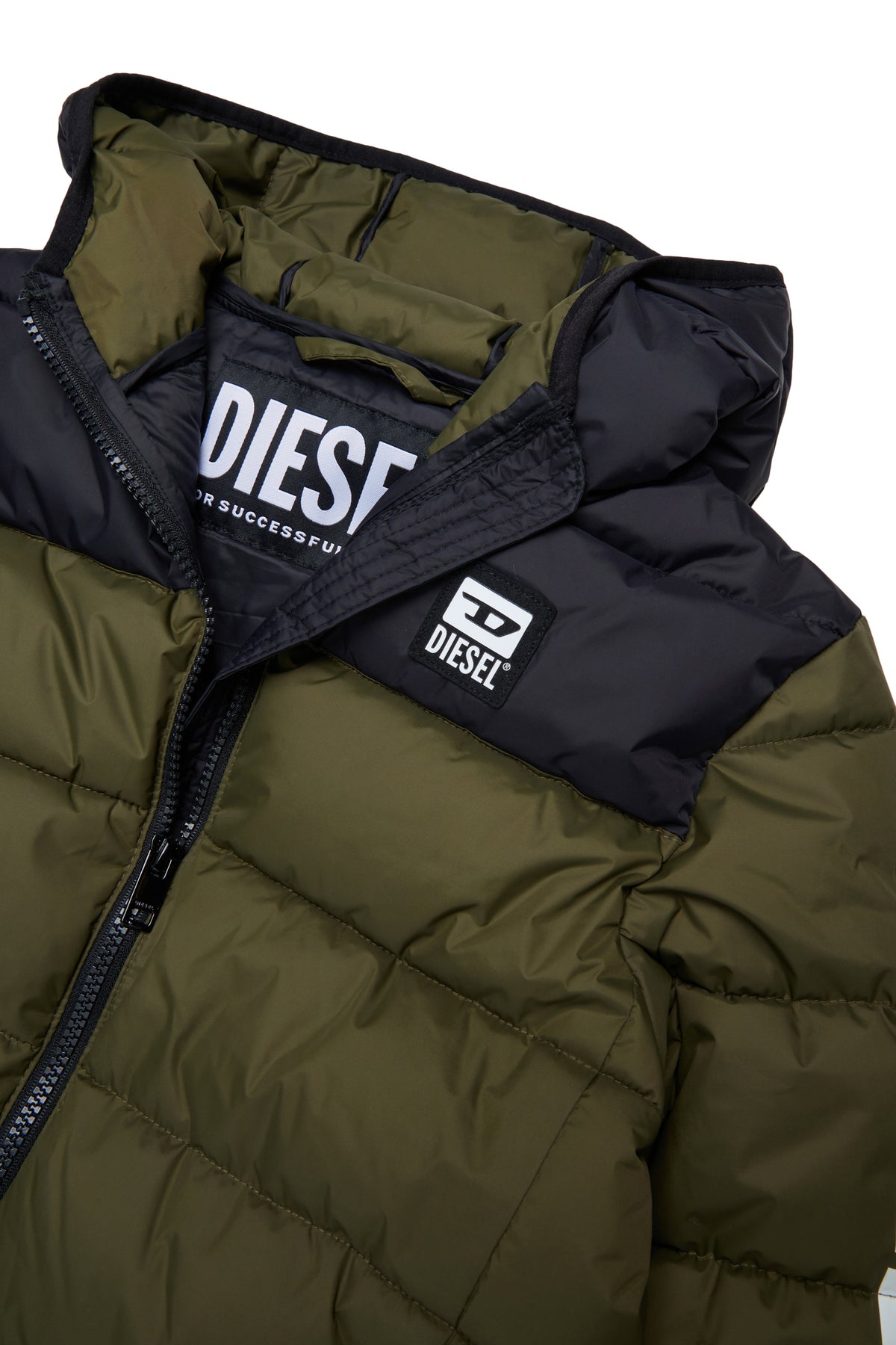 Padded jacket with logo