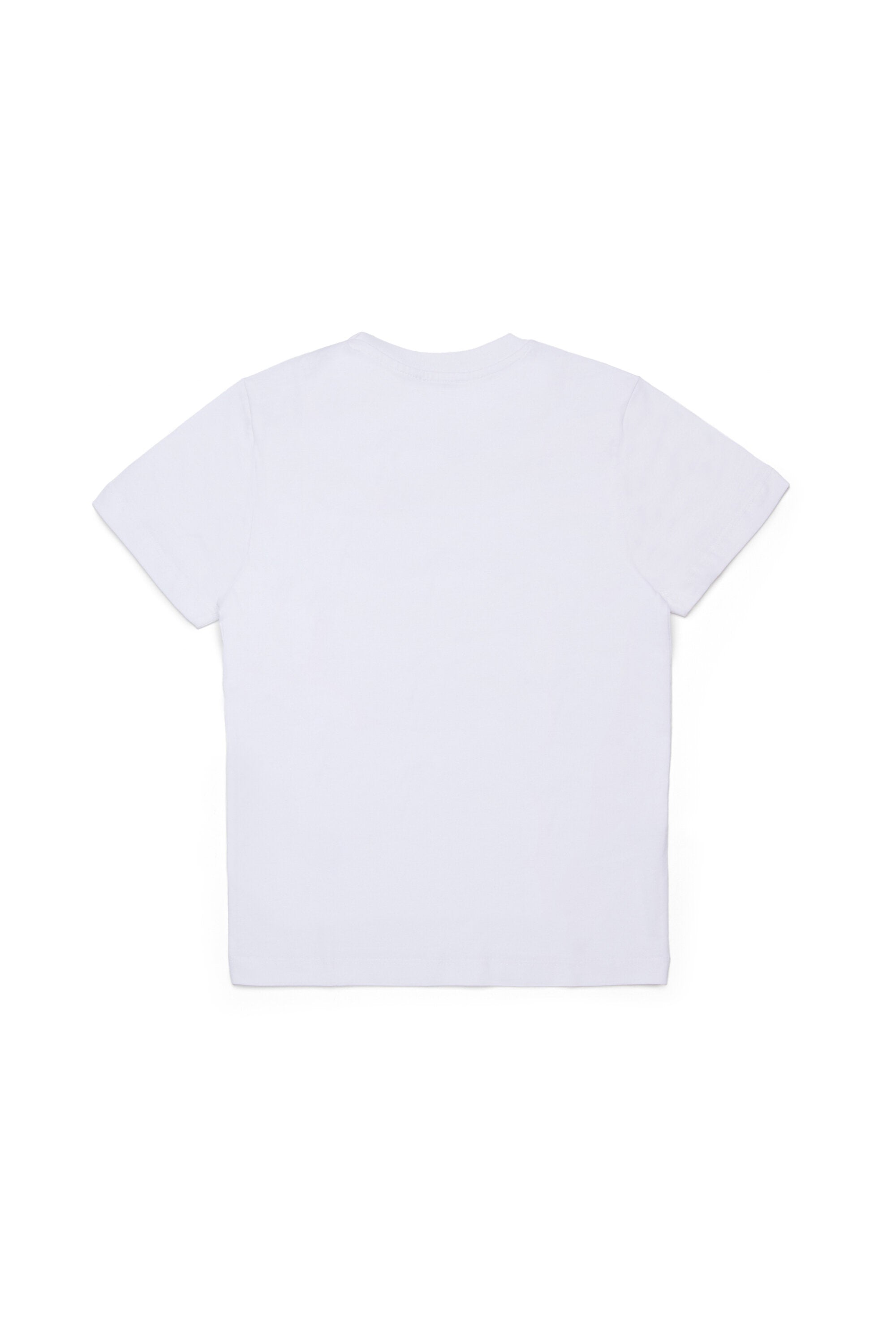 マルチカラーのロゴ入りTシャツ