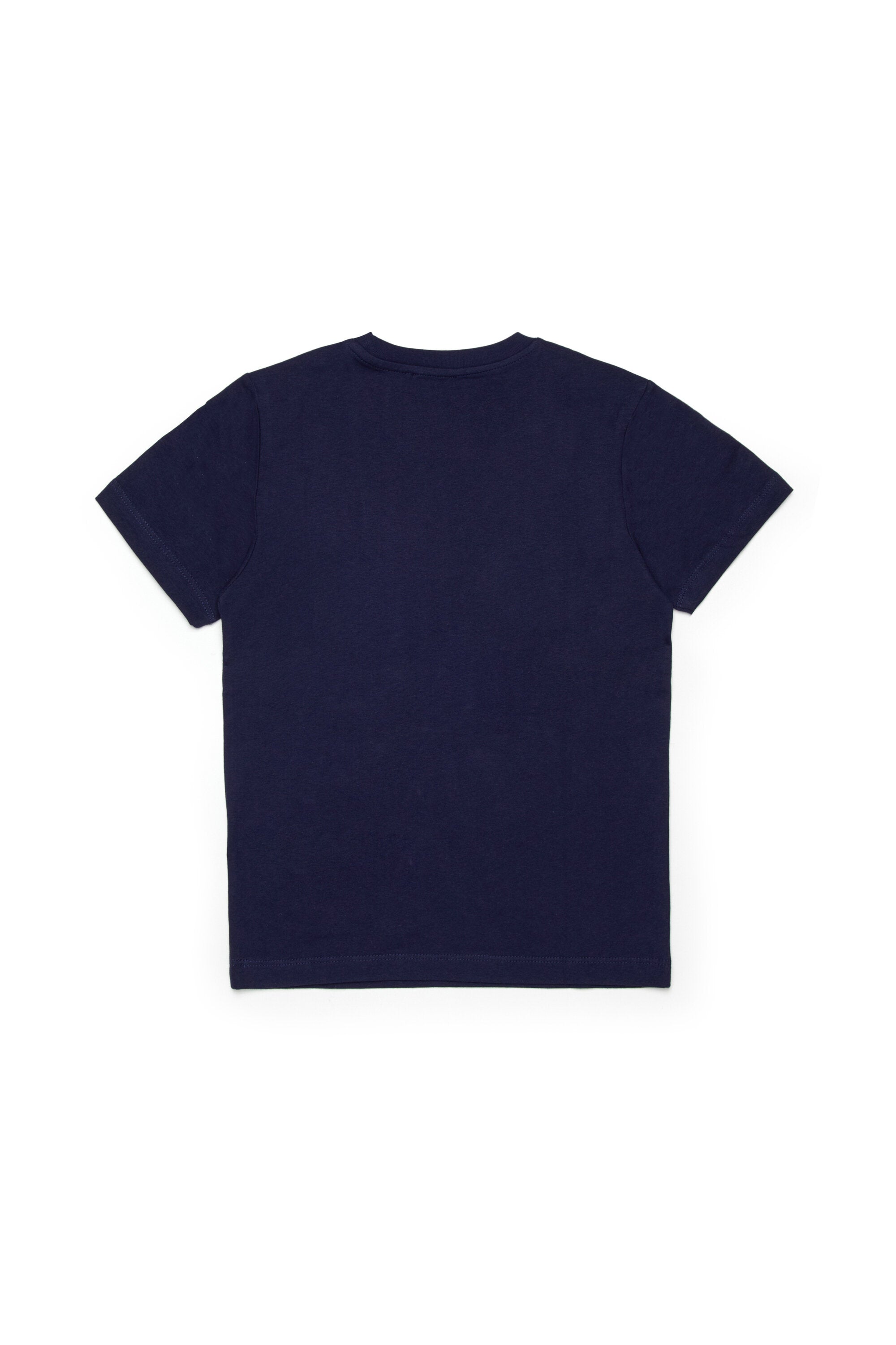 マルチカラーのロゴ入りTシャツ