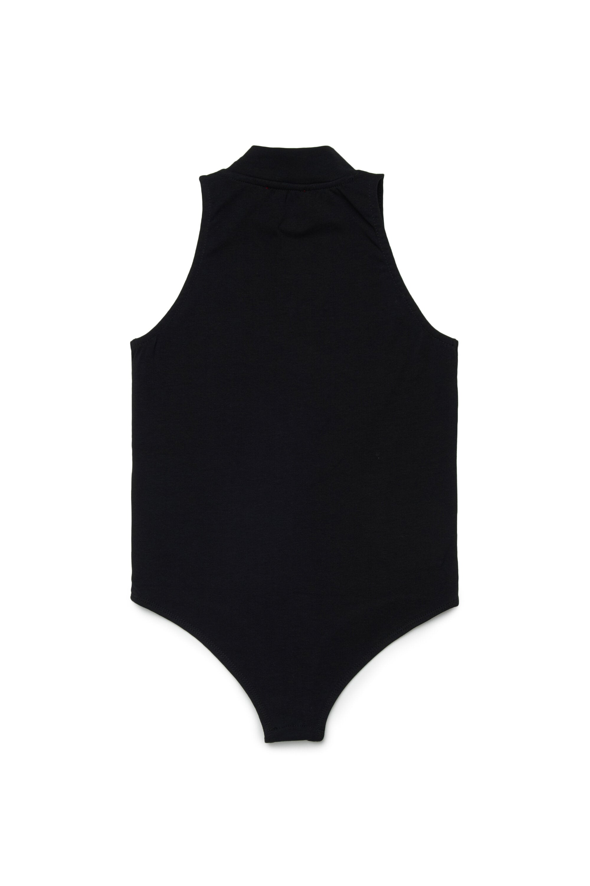 Sleeveless bodysuit with logo
