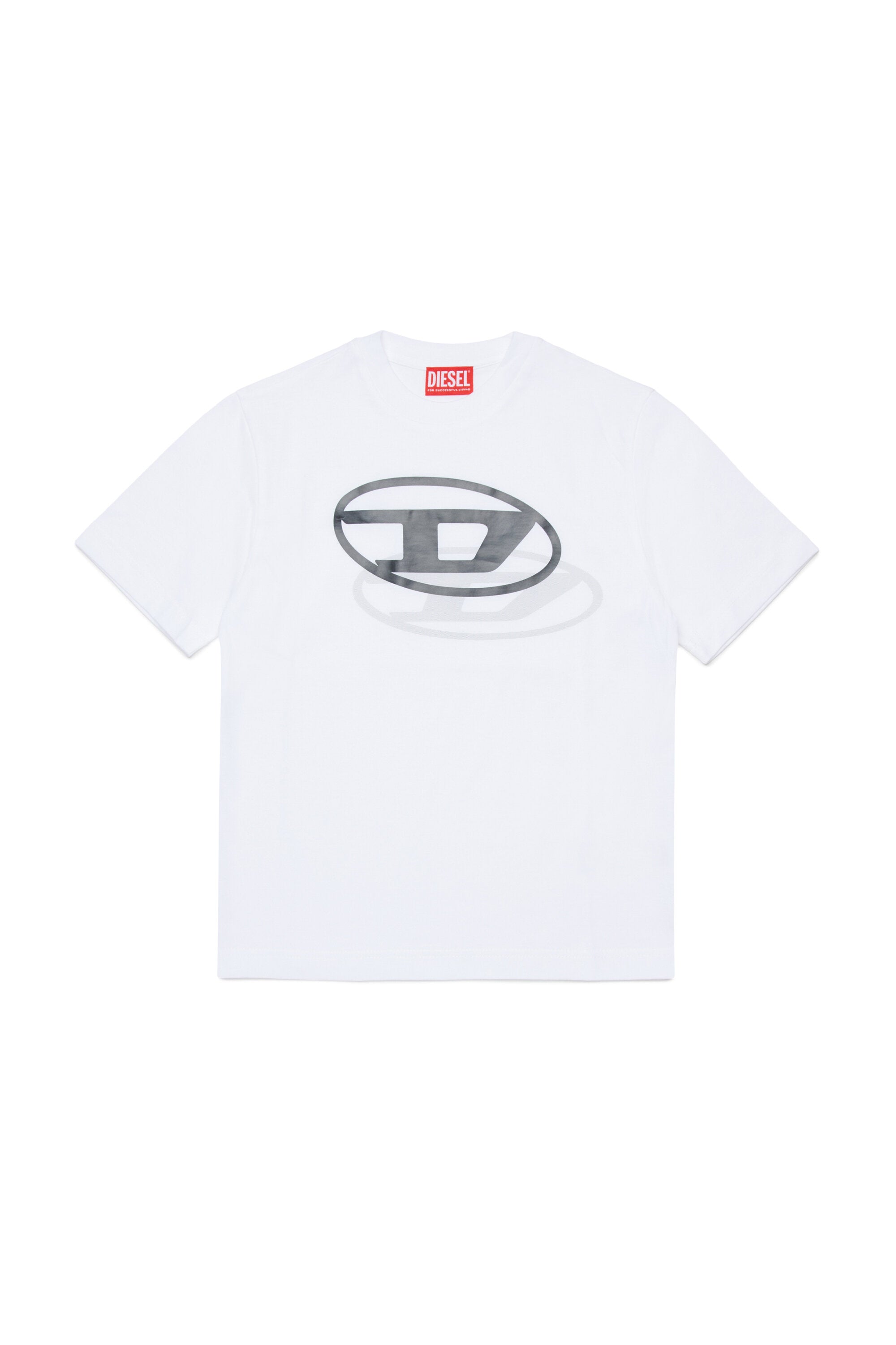 オーバルDロゴプリントTシャツ