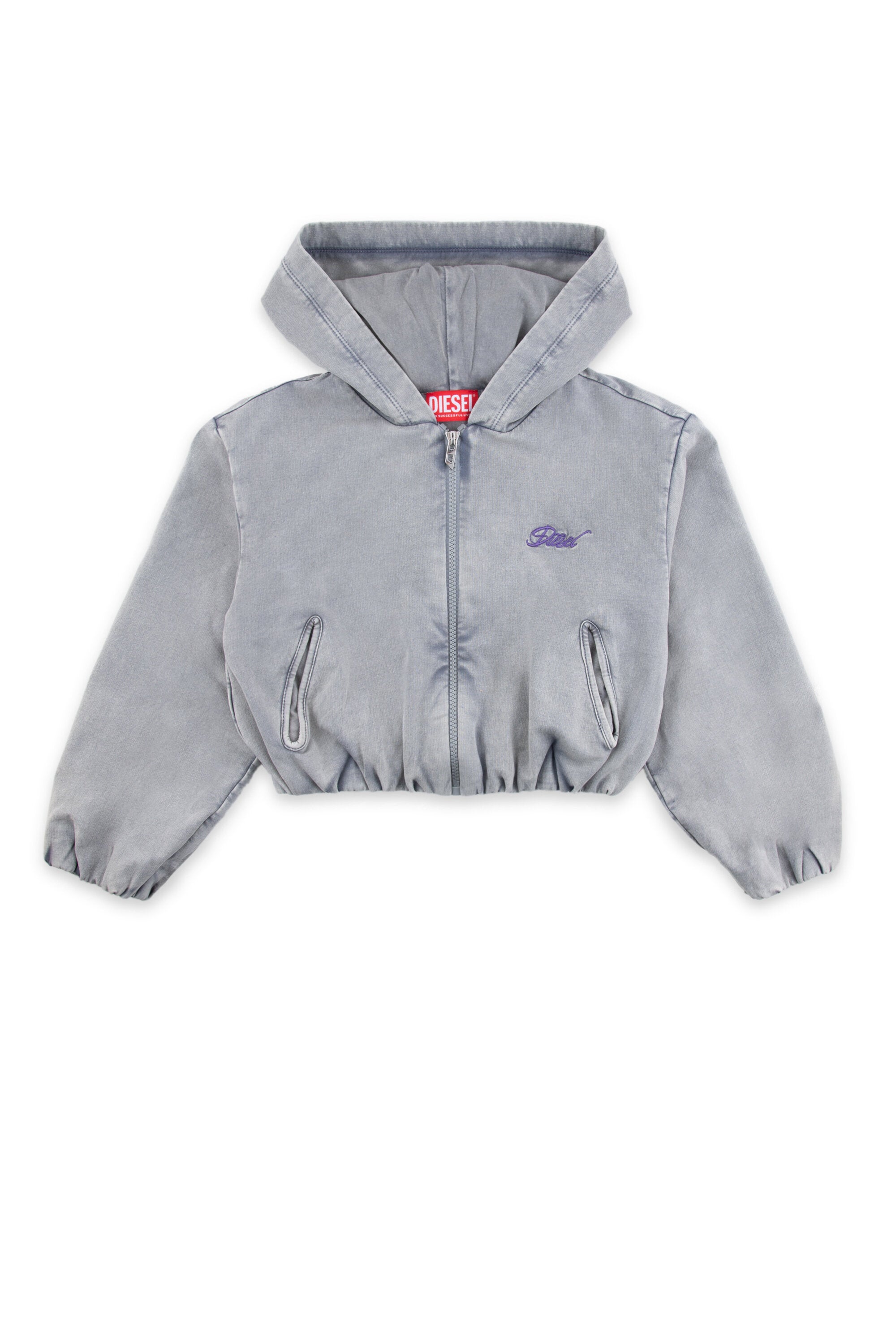 ロゴ付きフルジップスウェット