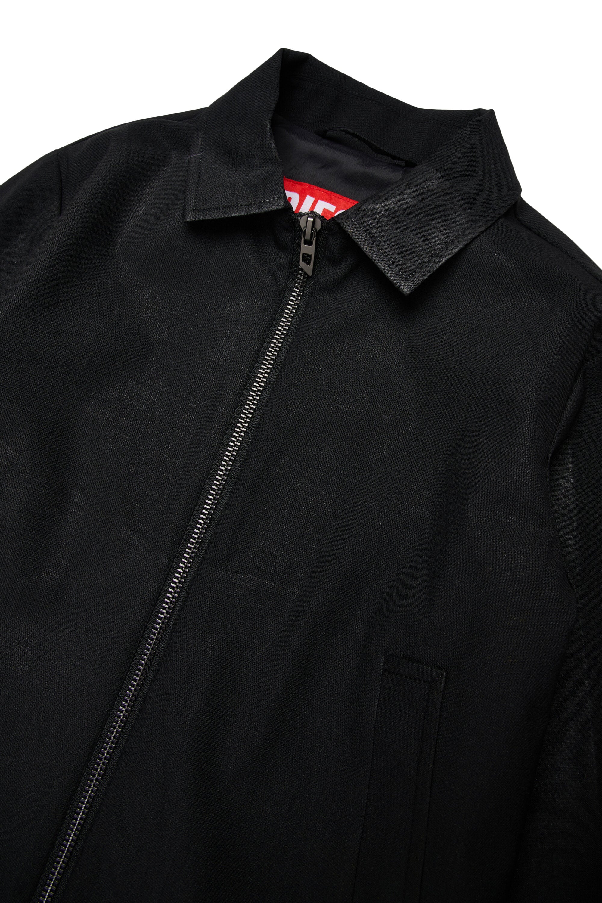 ロゴ入りバイカージャケット