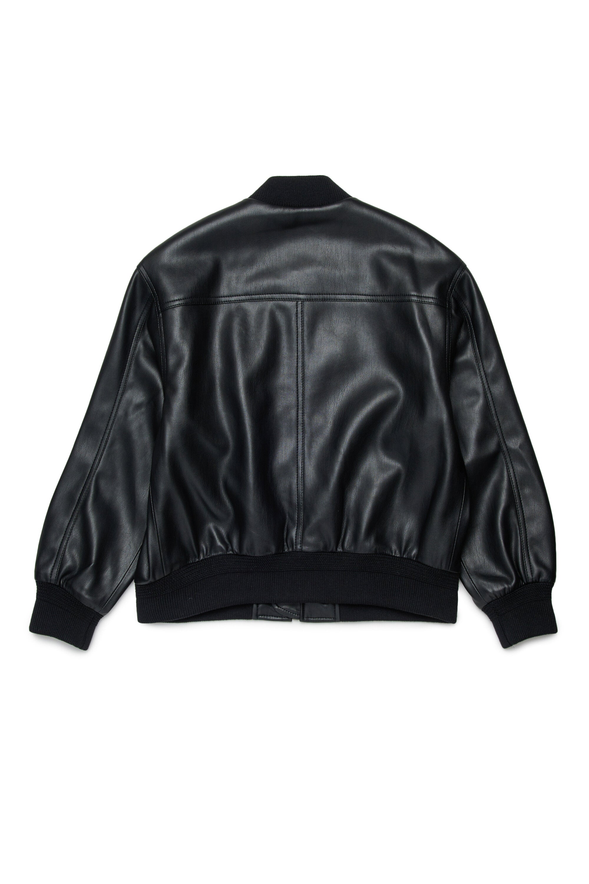 Biker jacket with logo