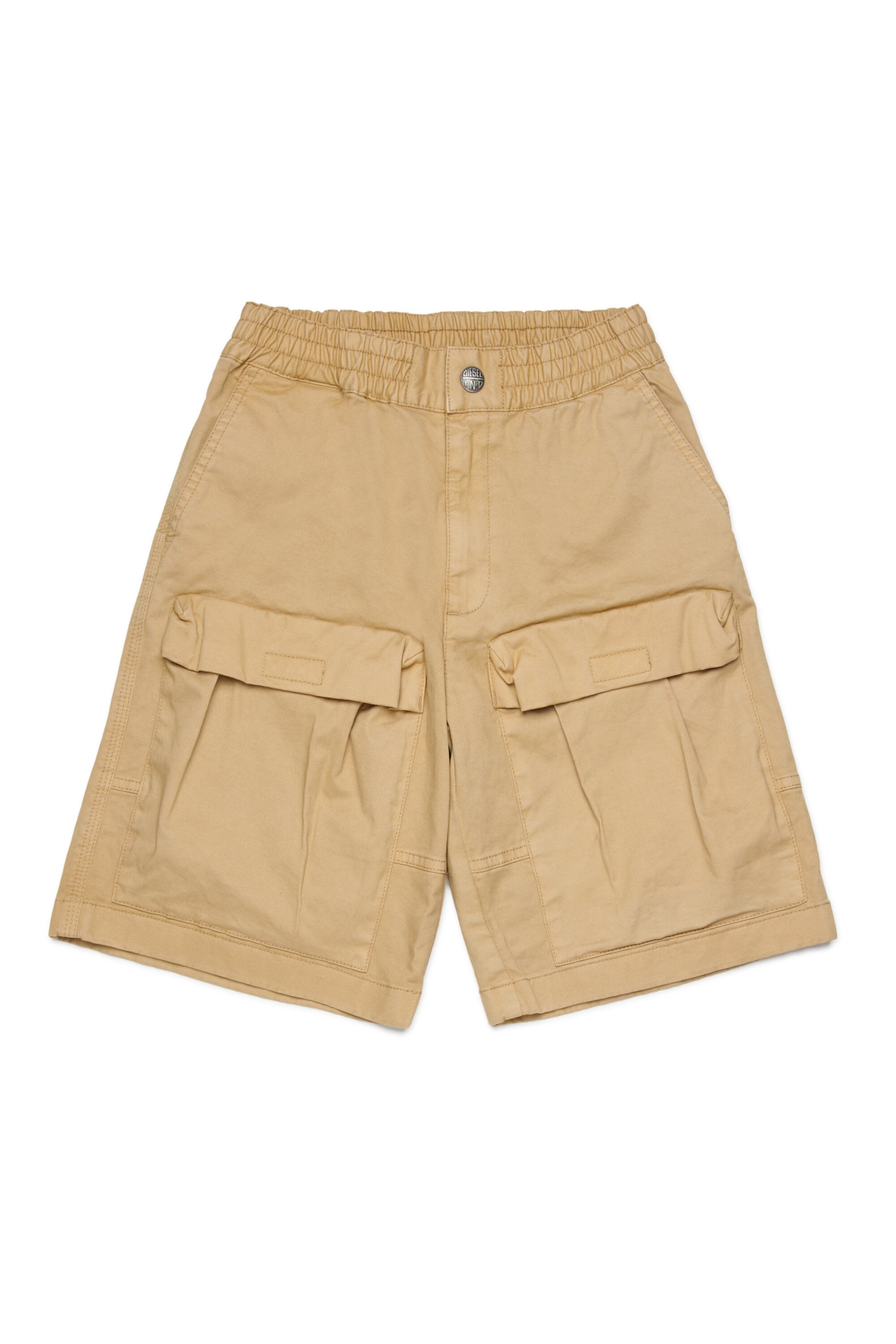 Cargo shorts with embroidered logo