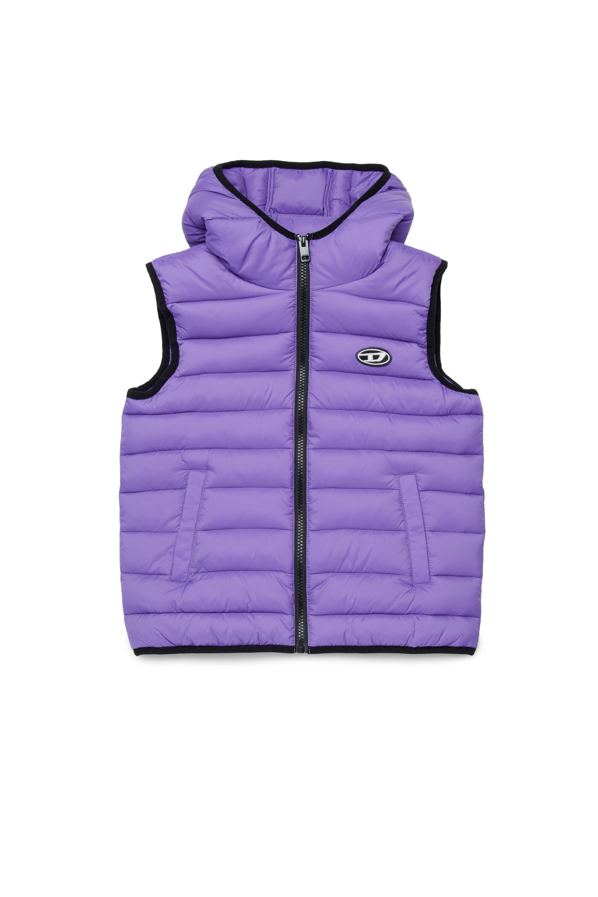 ロゴプリント入り中綿ジャケット