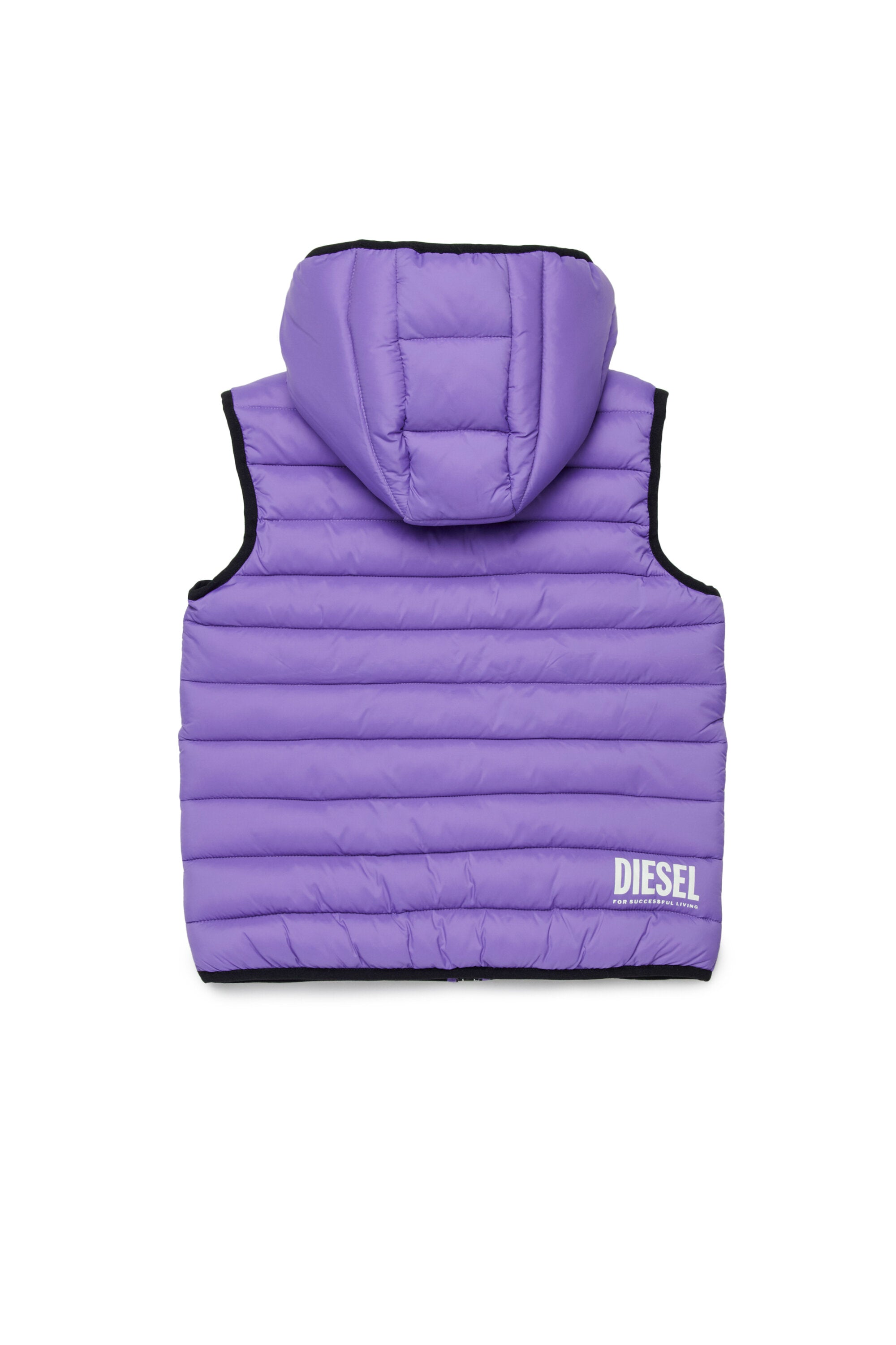 Padded jacket with printed logo