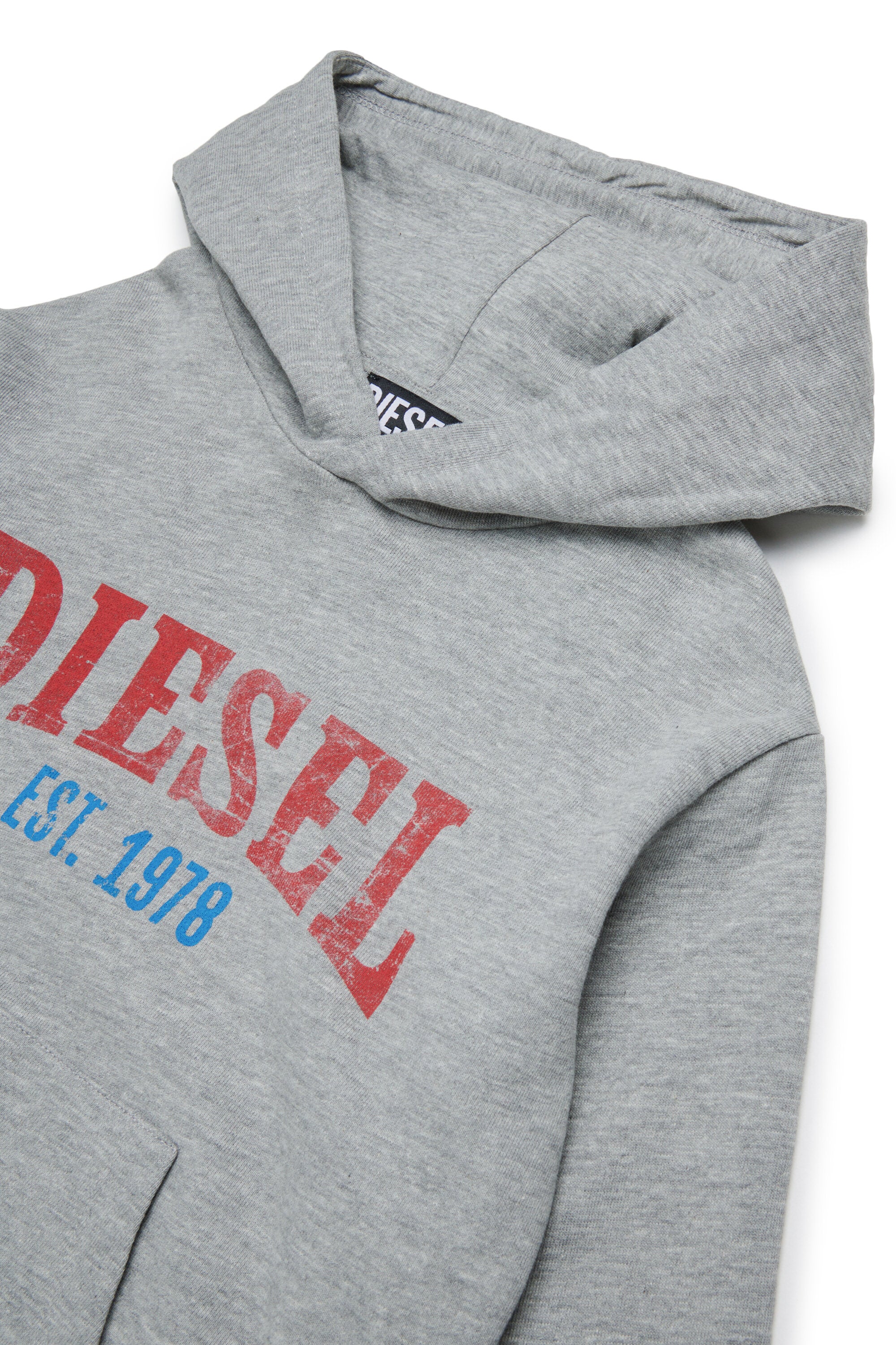 ロゴ入りフード付きスウェット