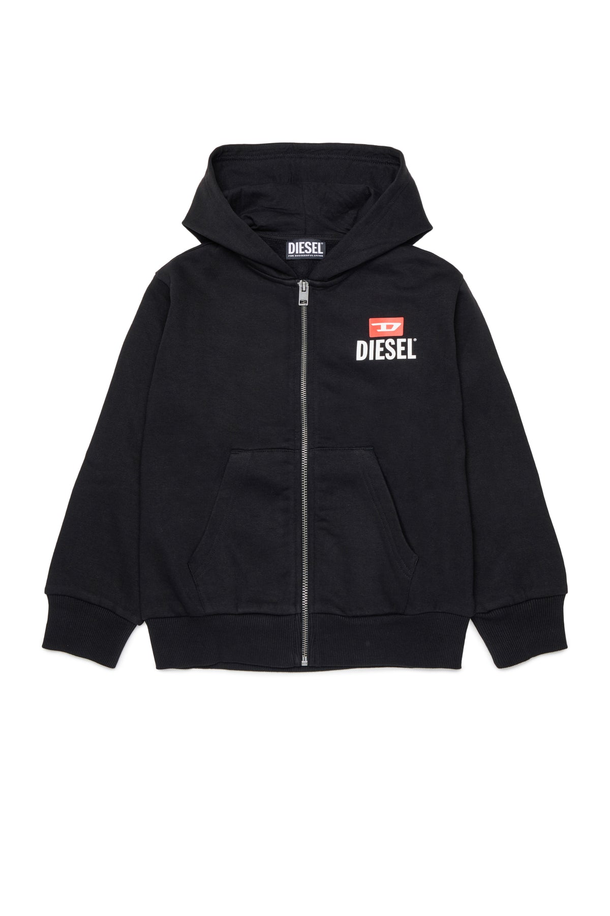 Zip sweatshirt with logo