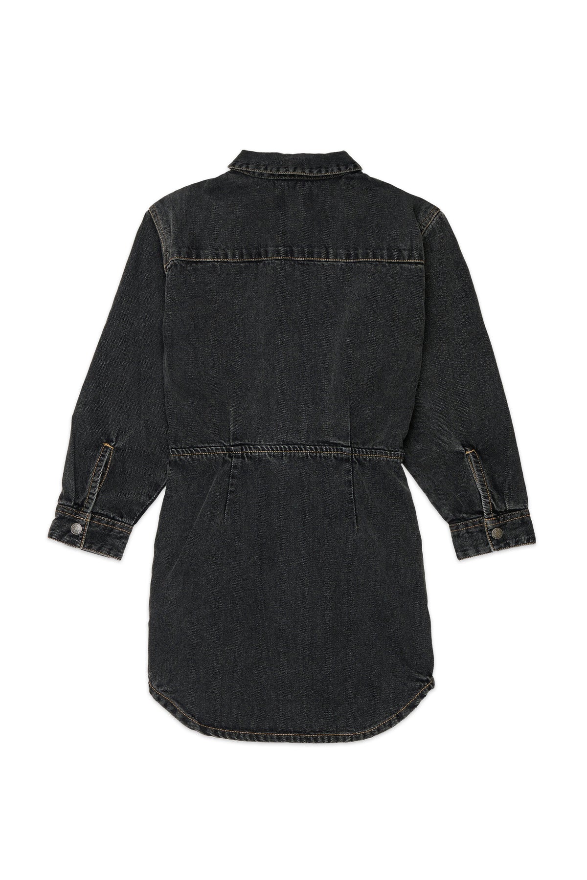 Denim dress with logo