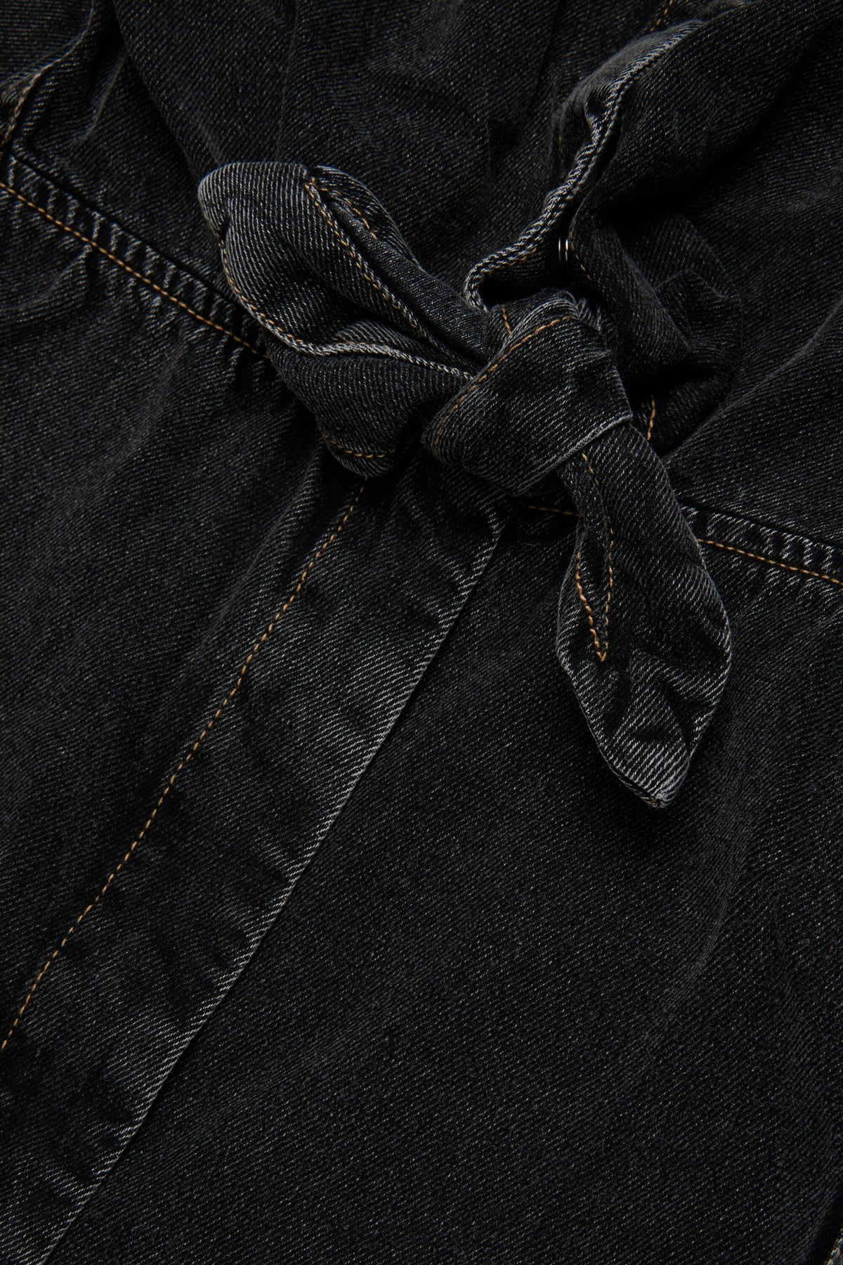 Denim dress with logo