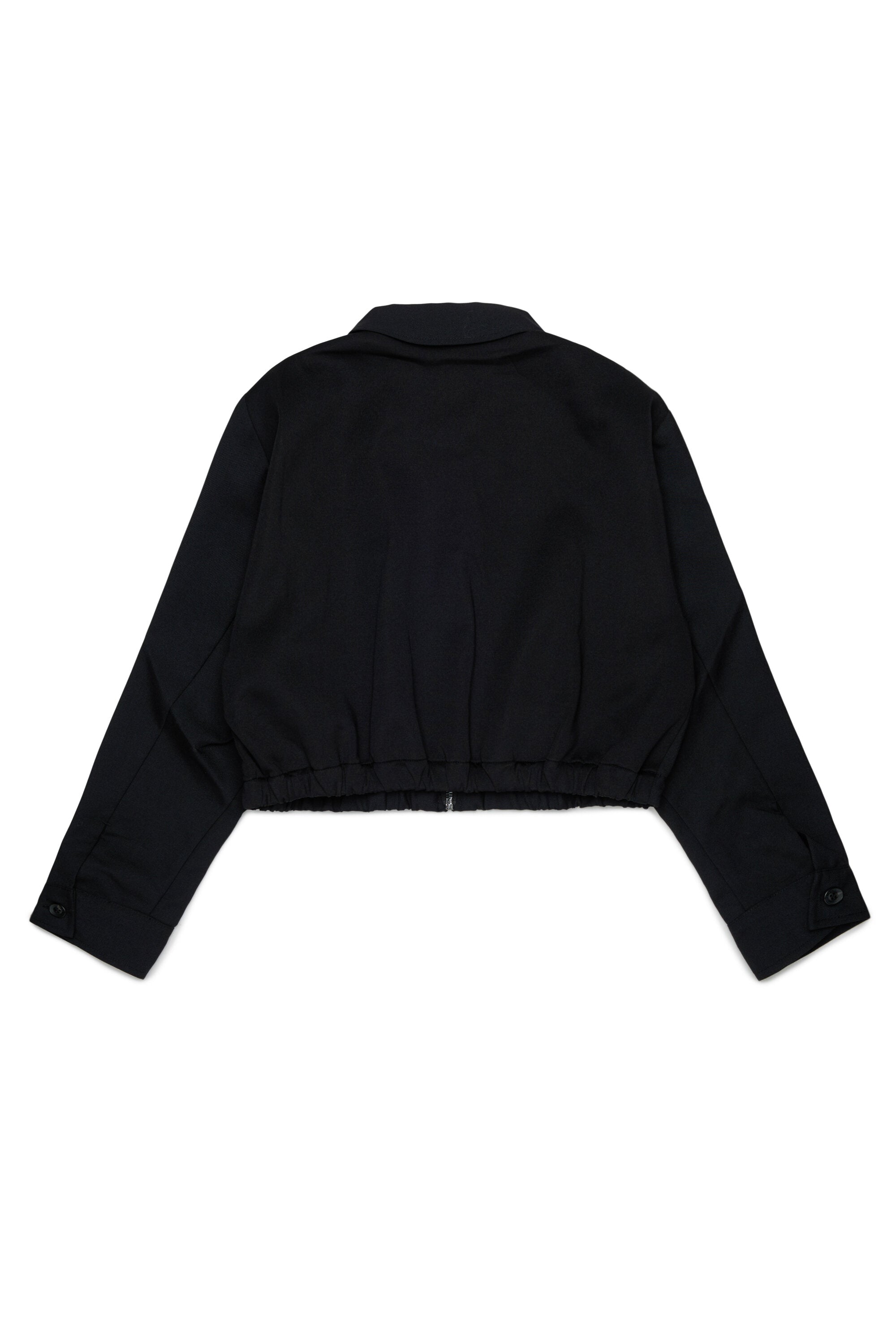 Short jacket with printed logo