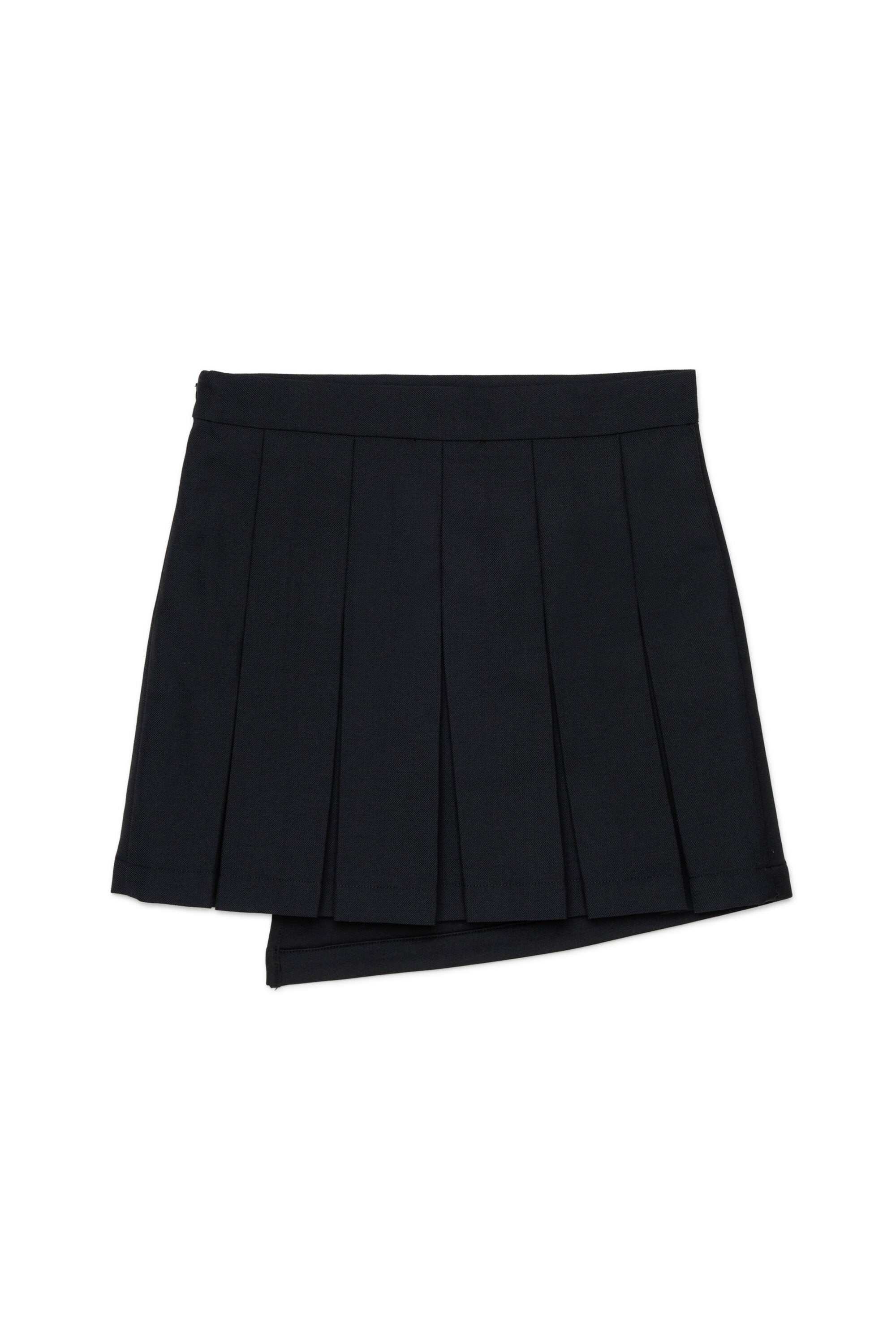 Pleated skirt with logo