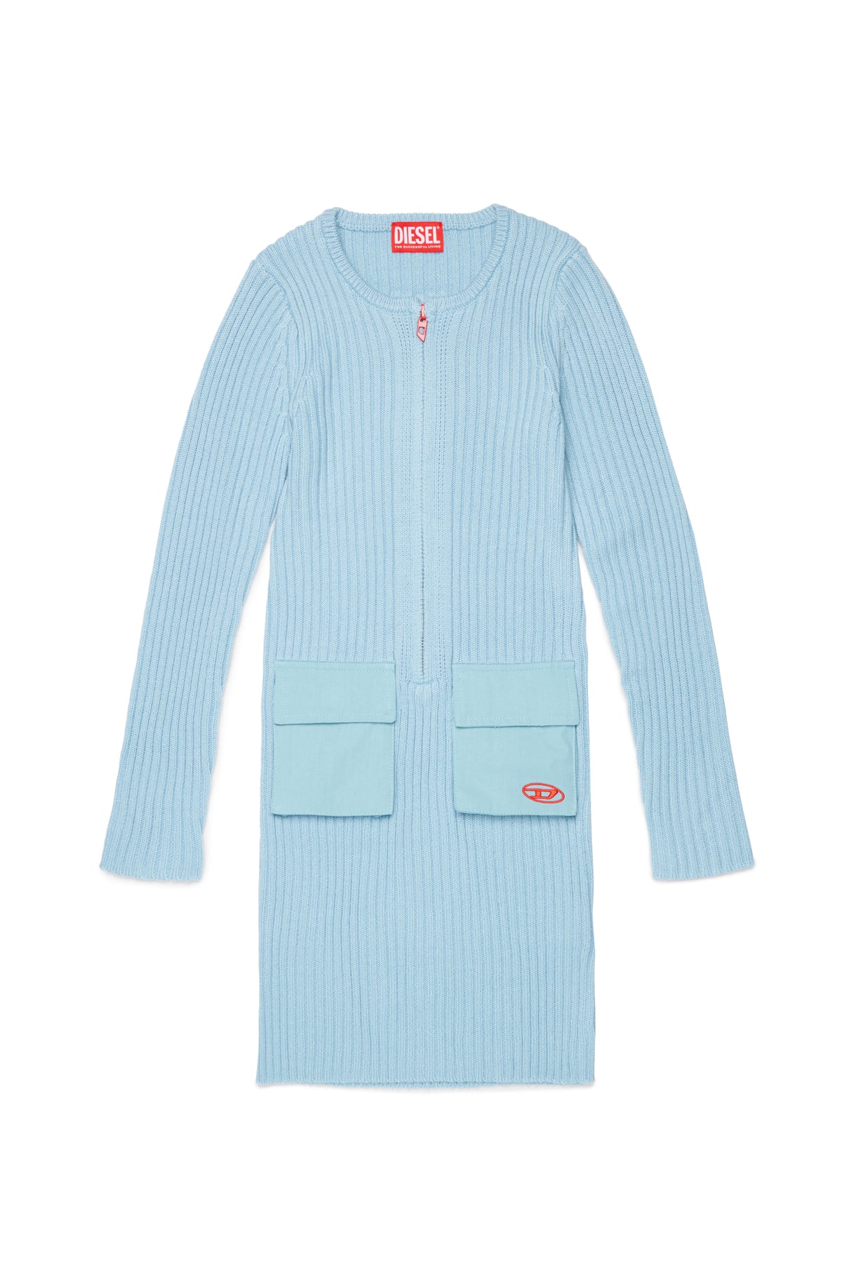 Midi knit dress with logo