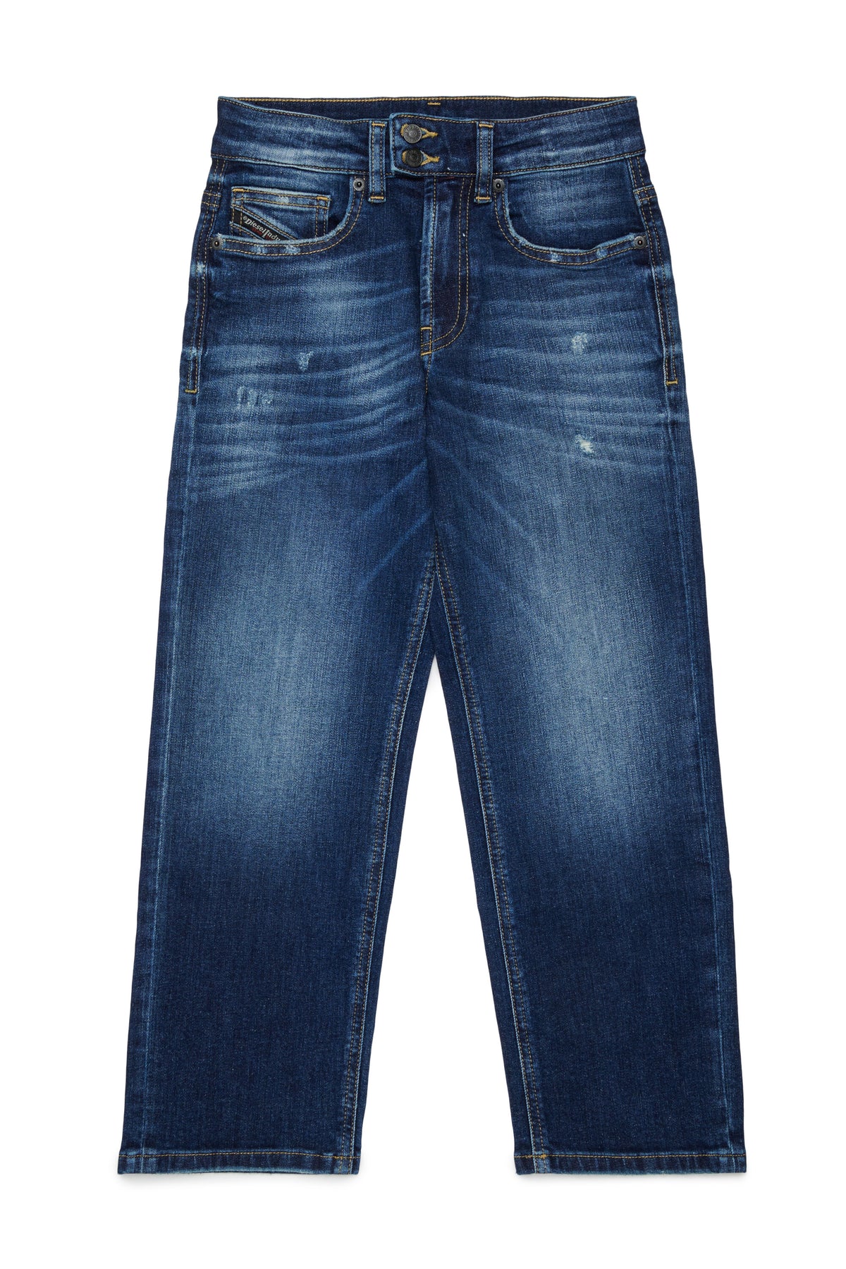 Relaxed fit jeans in medium blue wash - D-Maki