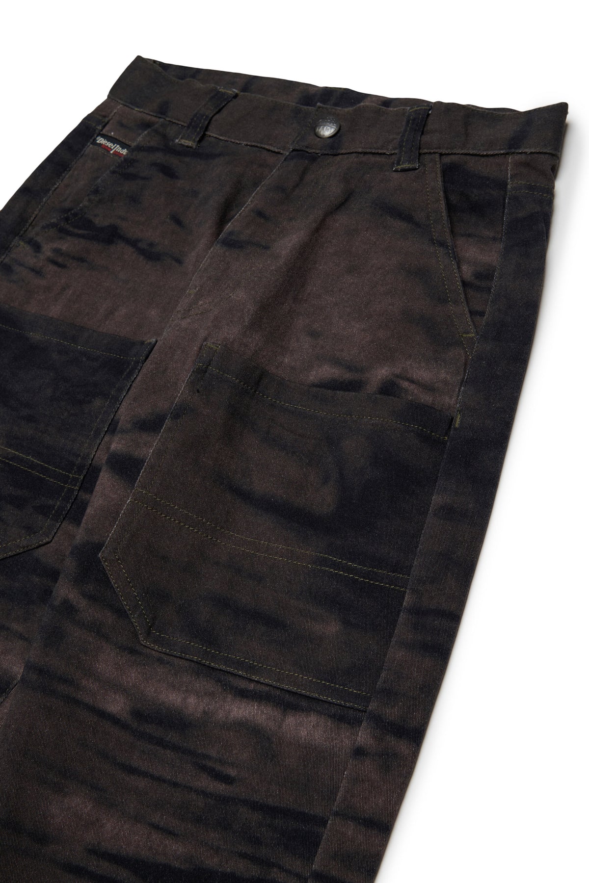 Corduroy-effect cargo pants