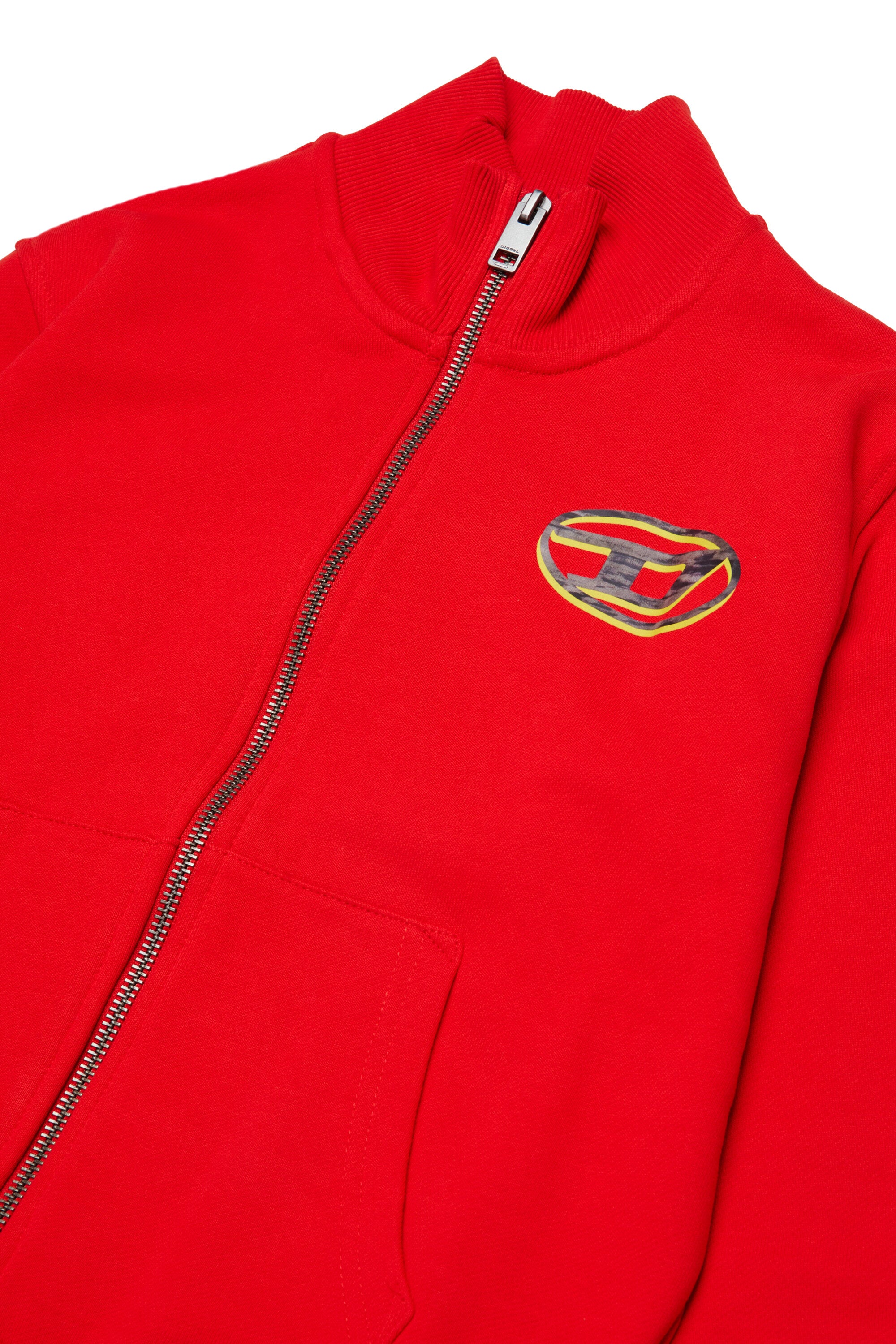 Zip sweatshirt with logo