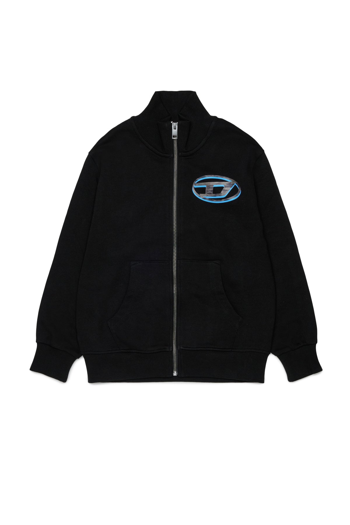 Zip sweatshirt with logo