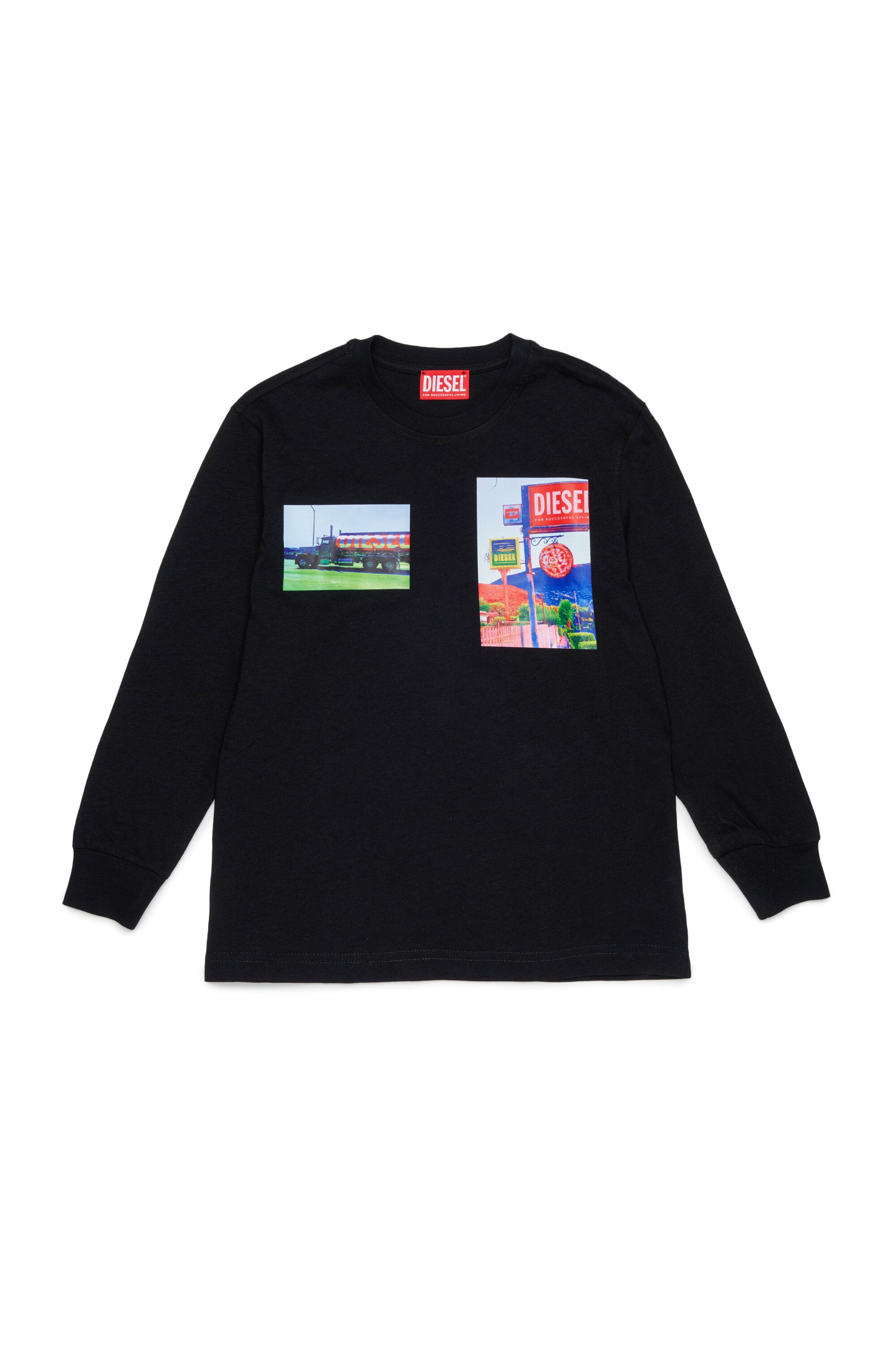長袖ロゴTシャツ